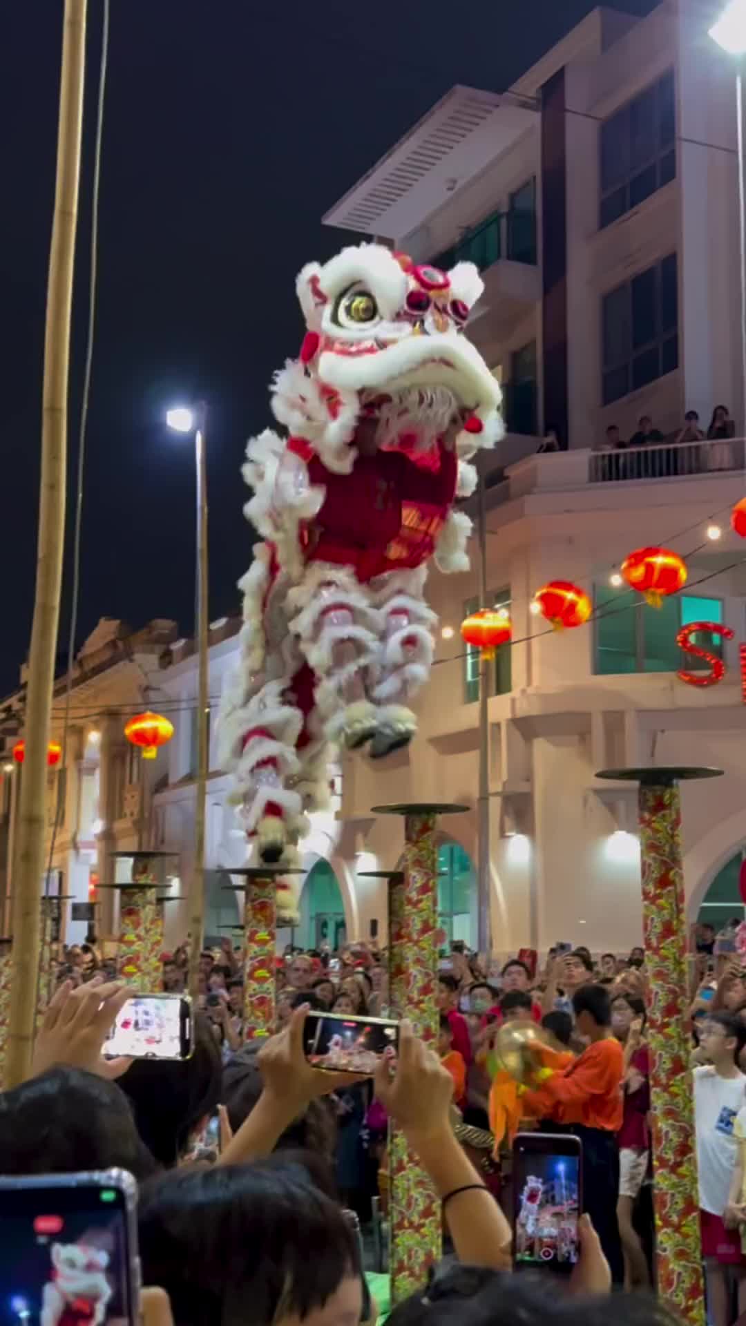 Captivating Lion Dance in George Town, Malaysia