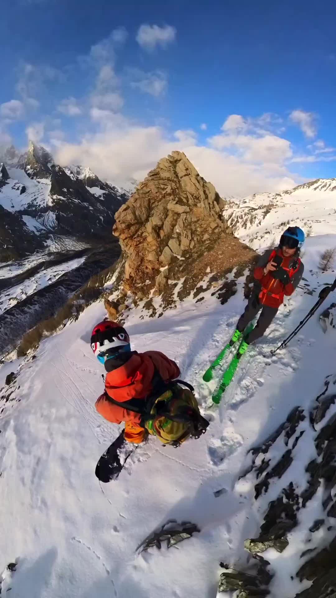 Epic Freeride Skiing in Courmayeur's Powder Paradise