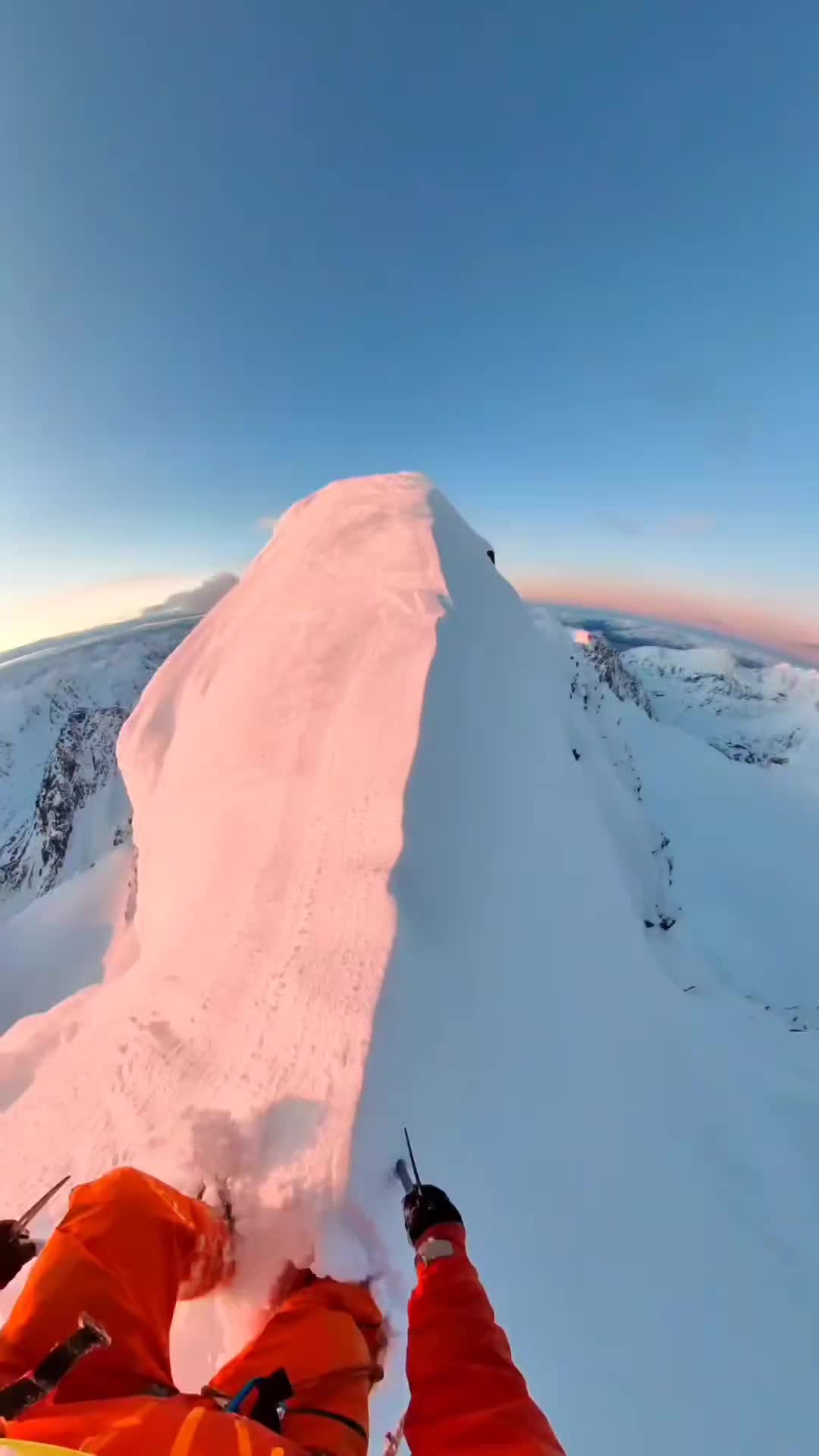 Midnight Sun Walking & Powder Surfing in Norway