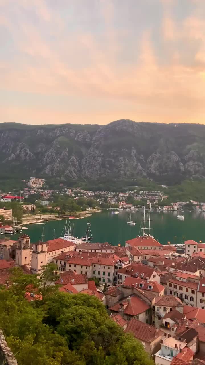 Unforgettable Sunsets Over Kotor Rooftops