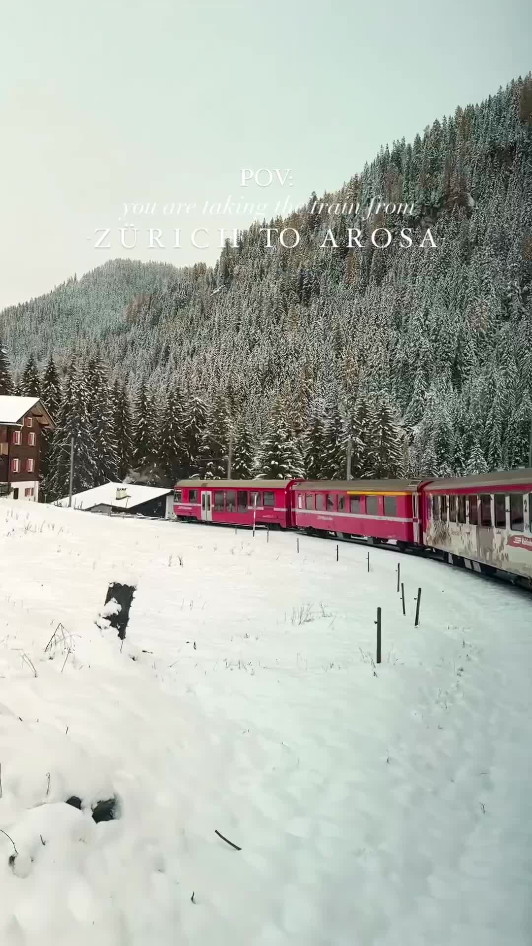 Riding to Winter Wonderland: Zürich to Arosa Train Adventure