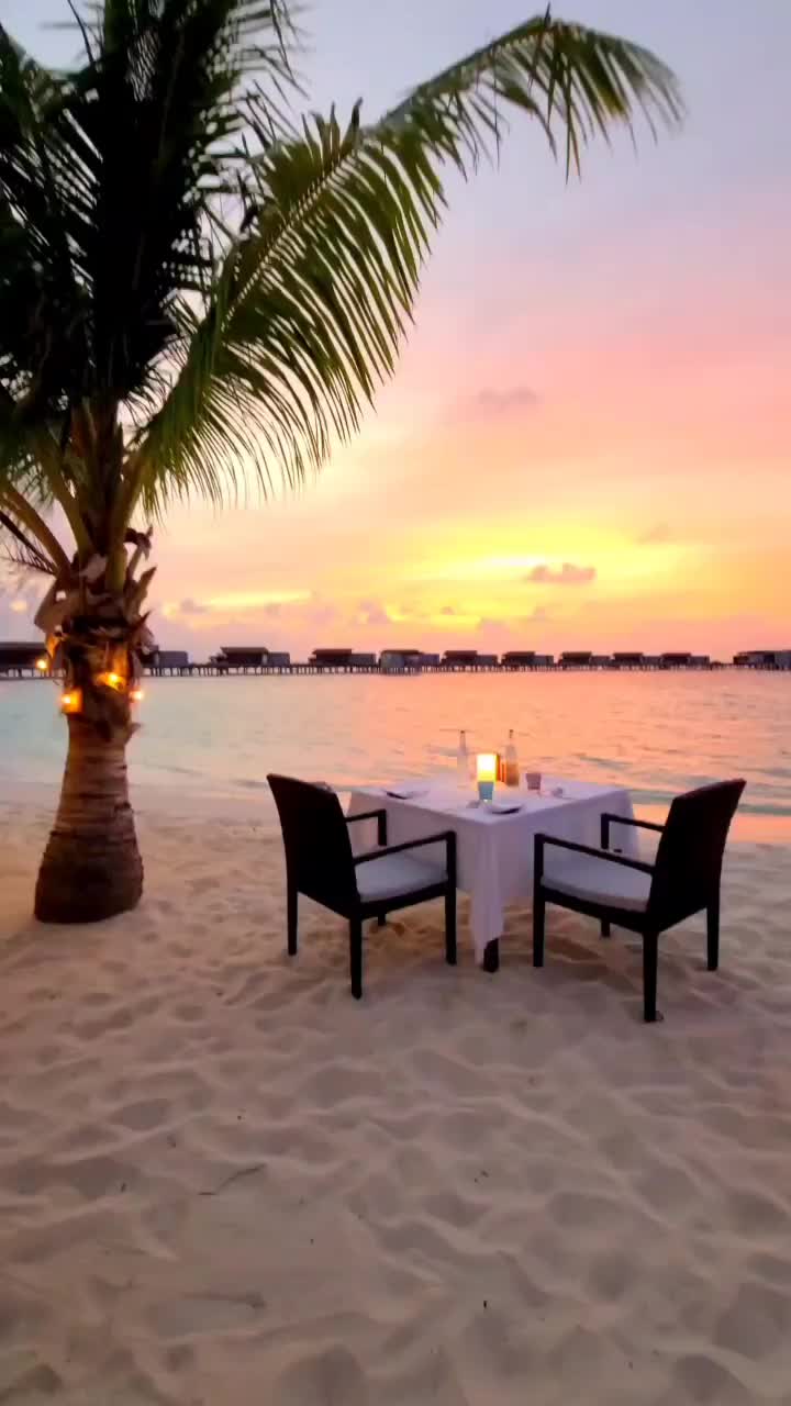 Romantic Dinner Setup at Park Hyatt Maldives Hadahaa