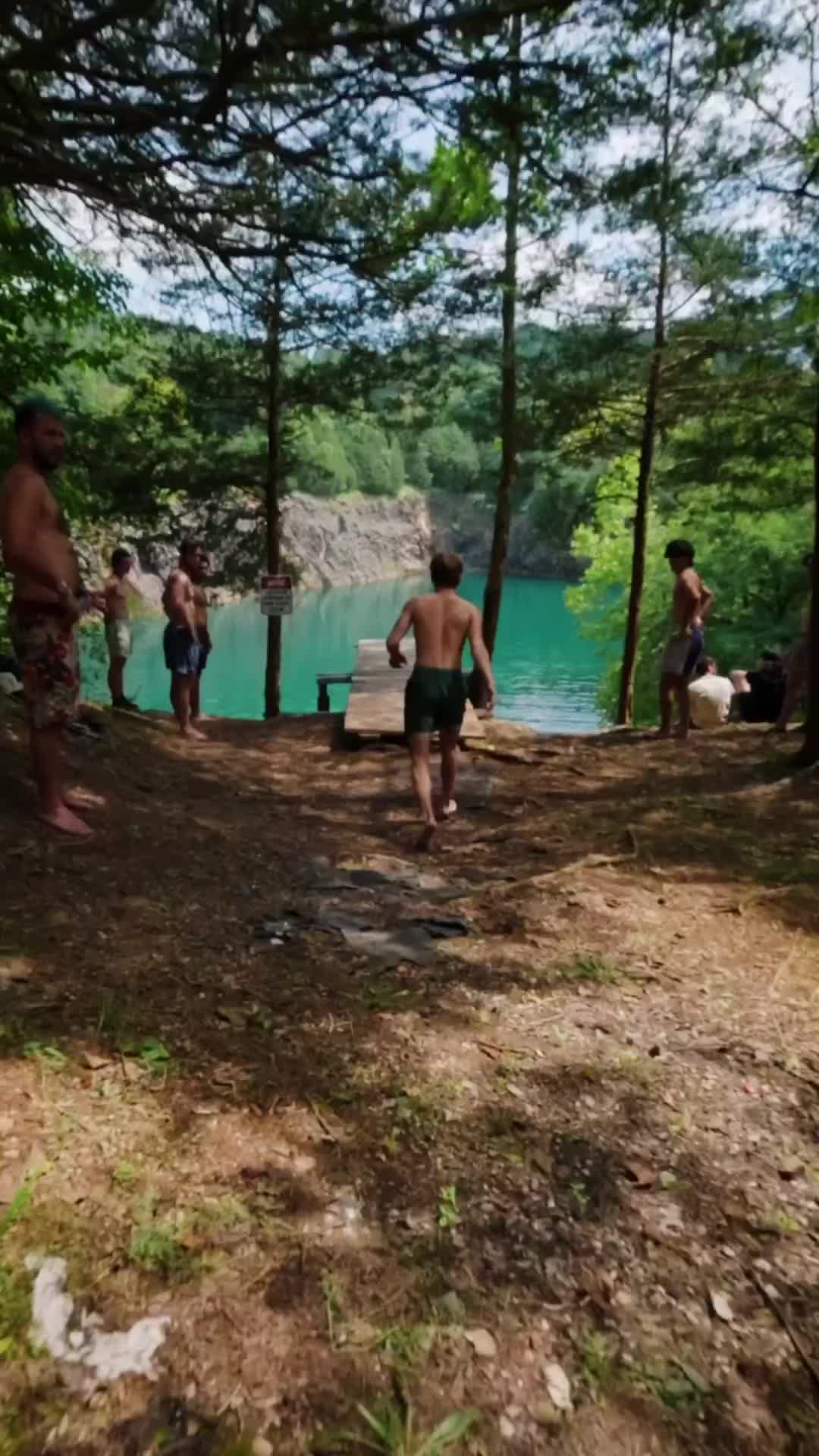 Epic Triple Side Cliff Jump in Tennessee 😍