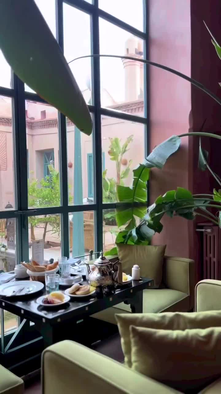 Moroccan Breakfast at Hotel Les Deux Tours in Marrakesh