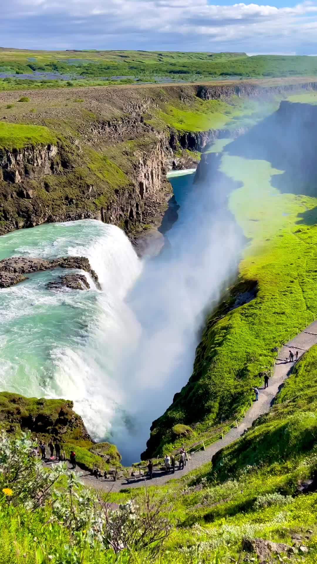 Unbelievable Up-Close Adventure at Iceland’s Golden Waterfall