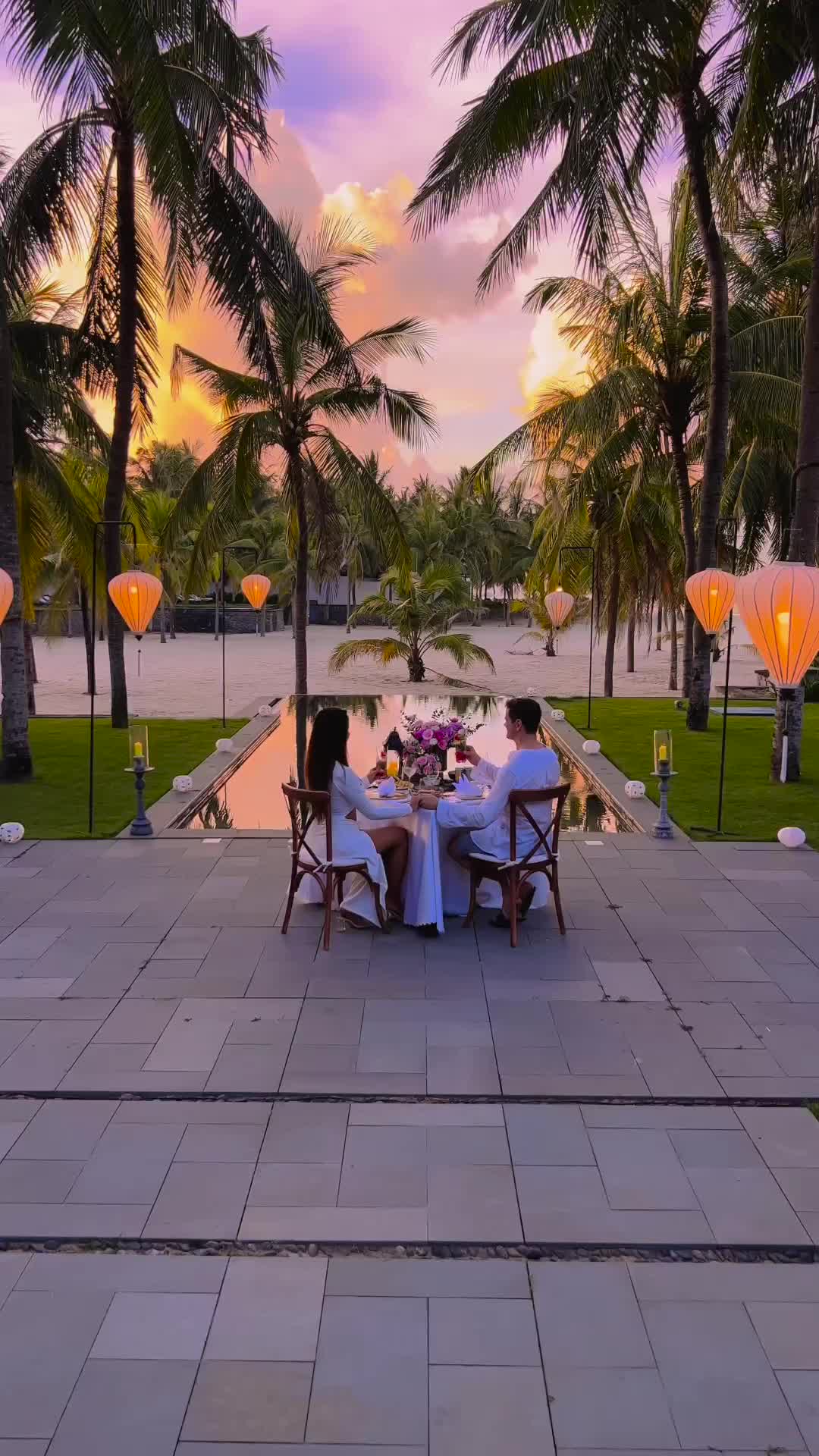 Romantic Dinner at Four Seasons The Nam Hai, Vietnam