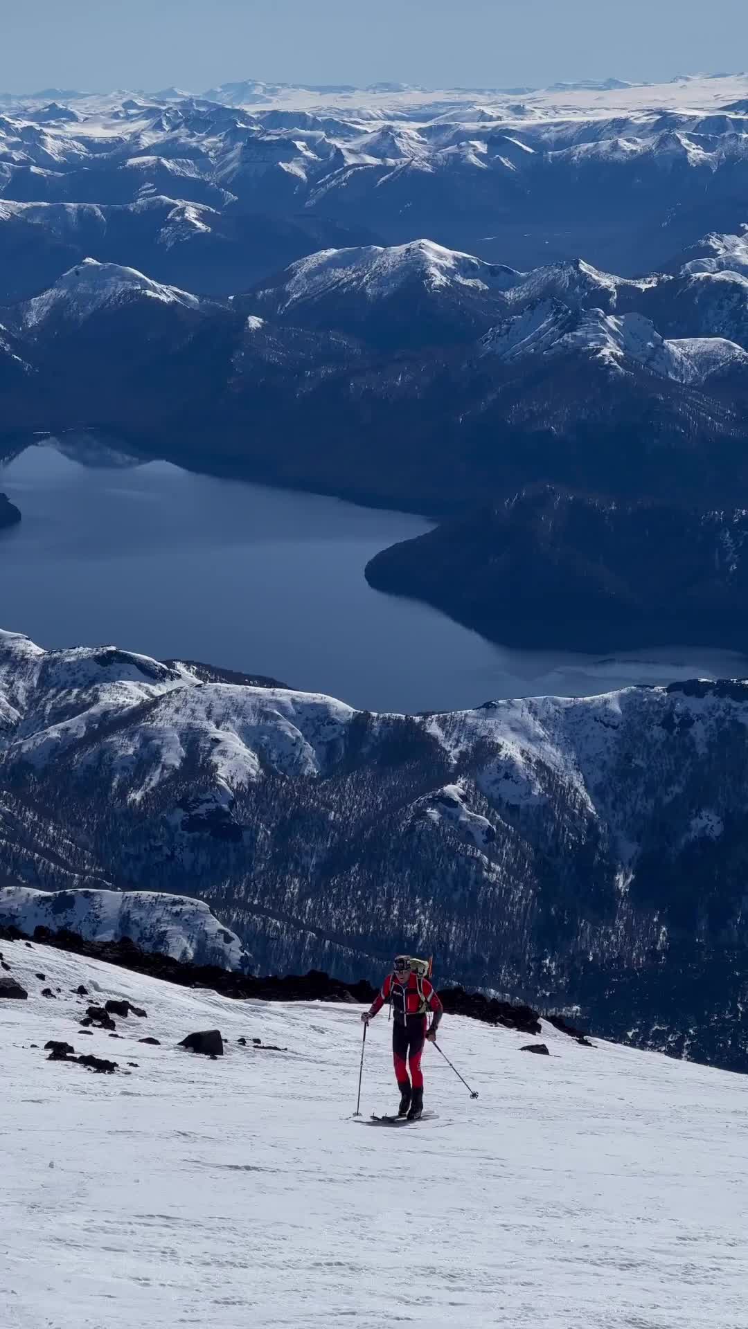 Epic Ski Descent at Volcan Lanin - 3776m Adventure