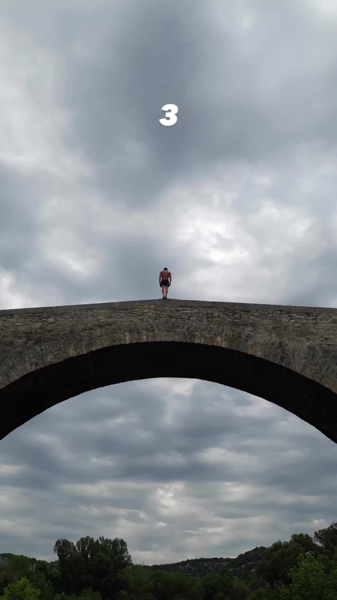 Thrilling Cliff Jumping at Pont de Saint-Étienne d'Issensac