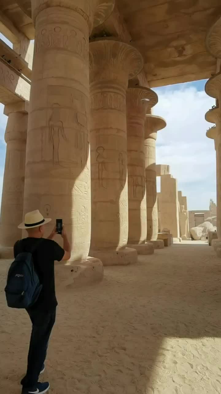 Explore the Ramesseum Temple in Luxor, Egypt