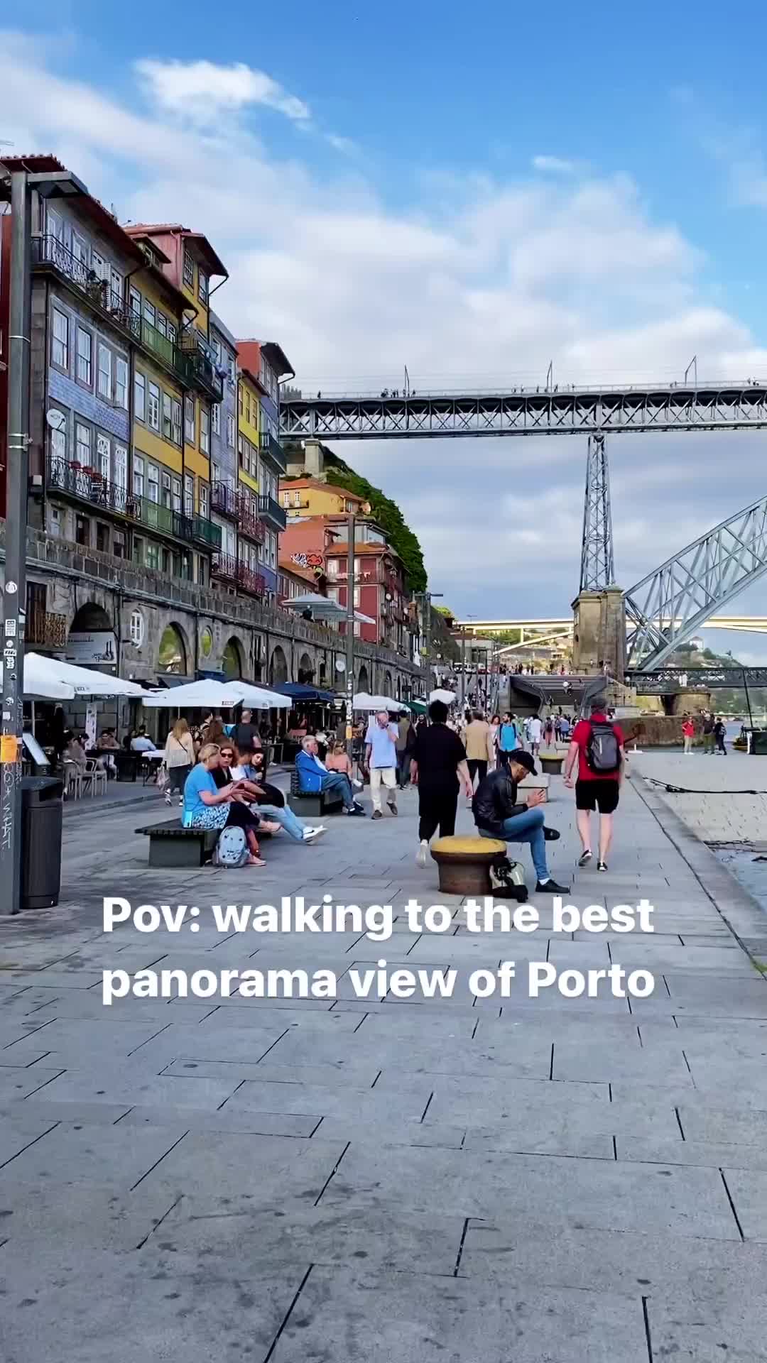 Best Panoramic View of Porto from Dom Luis Bridge