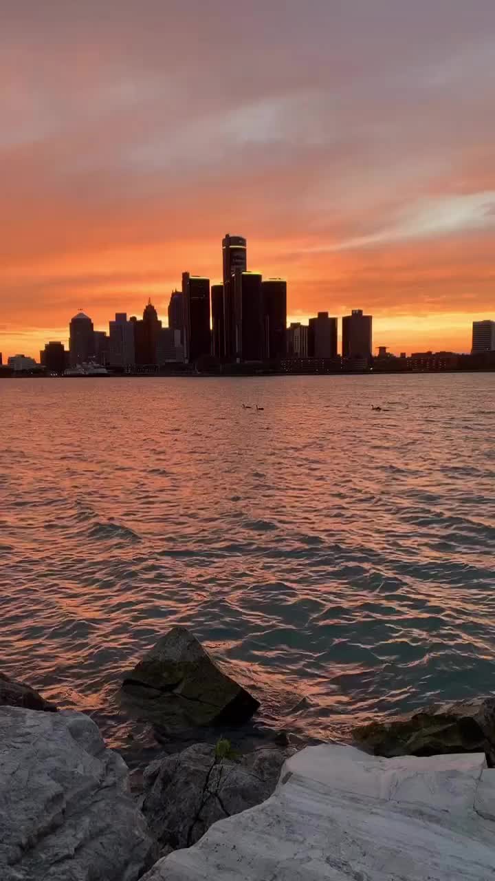Inspiring Detroit Sunset: Patience and Attitude Defined