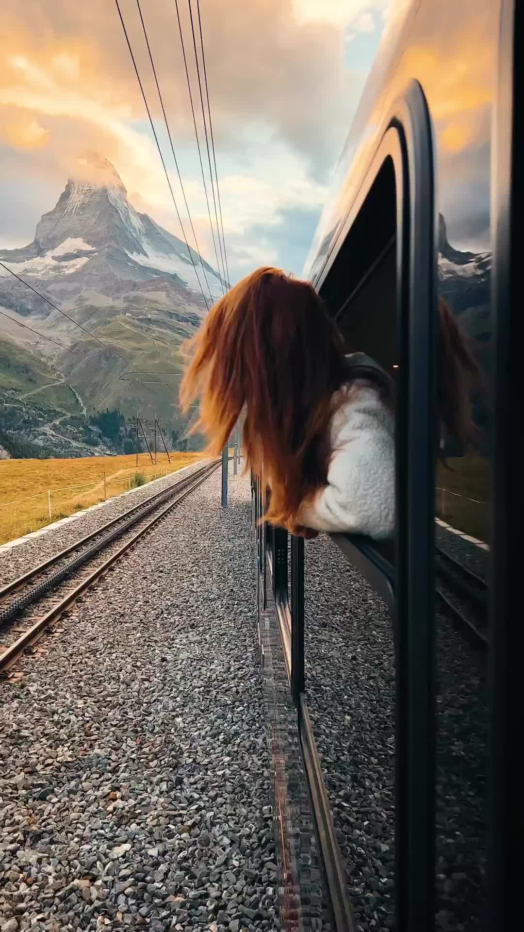 Scenic Train Ride from Zermatt to Gornergrat 🌄🚆