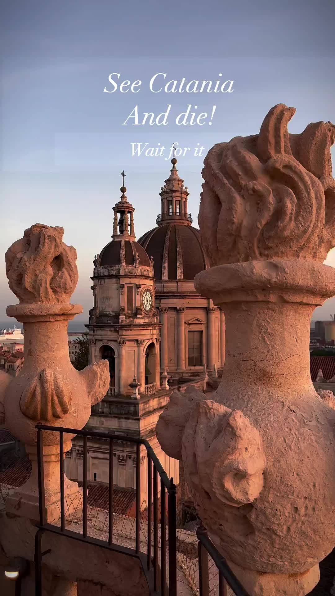 🤩 🌋 see Catania and die! 😳Wait for it! 
👇🏻 find my favorite spots below! 
📍if you wanna experience Sicily as it is, go to Catania. It’s very honest and less touristic. 
🏛️ you will find amazing untouched baroque buildings which talk about the aesthetical soul of this city.
🌋 the Etna is a permanent threat for the city and you can feel this special situation.
😇 here you can learn how to deal with threats in beauty. 

🏛️ Chiesa Sant Agata
🏛️ palazzo Biscari
🌳 garden of Villa Bellini 
⛲️ Fontana Dell Amenano
🌳 garden of Villa Cerami
🏛️ Chiesa San Benedetto
🏛️ Via Crociferi 

#baroqueblockbuster #baroque #Sicily #visiteurope #etna #catania #visitsicily #visitcatania