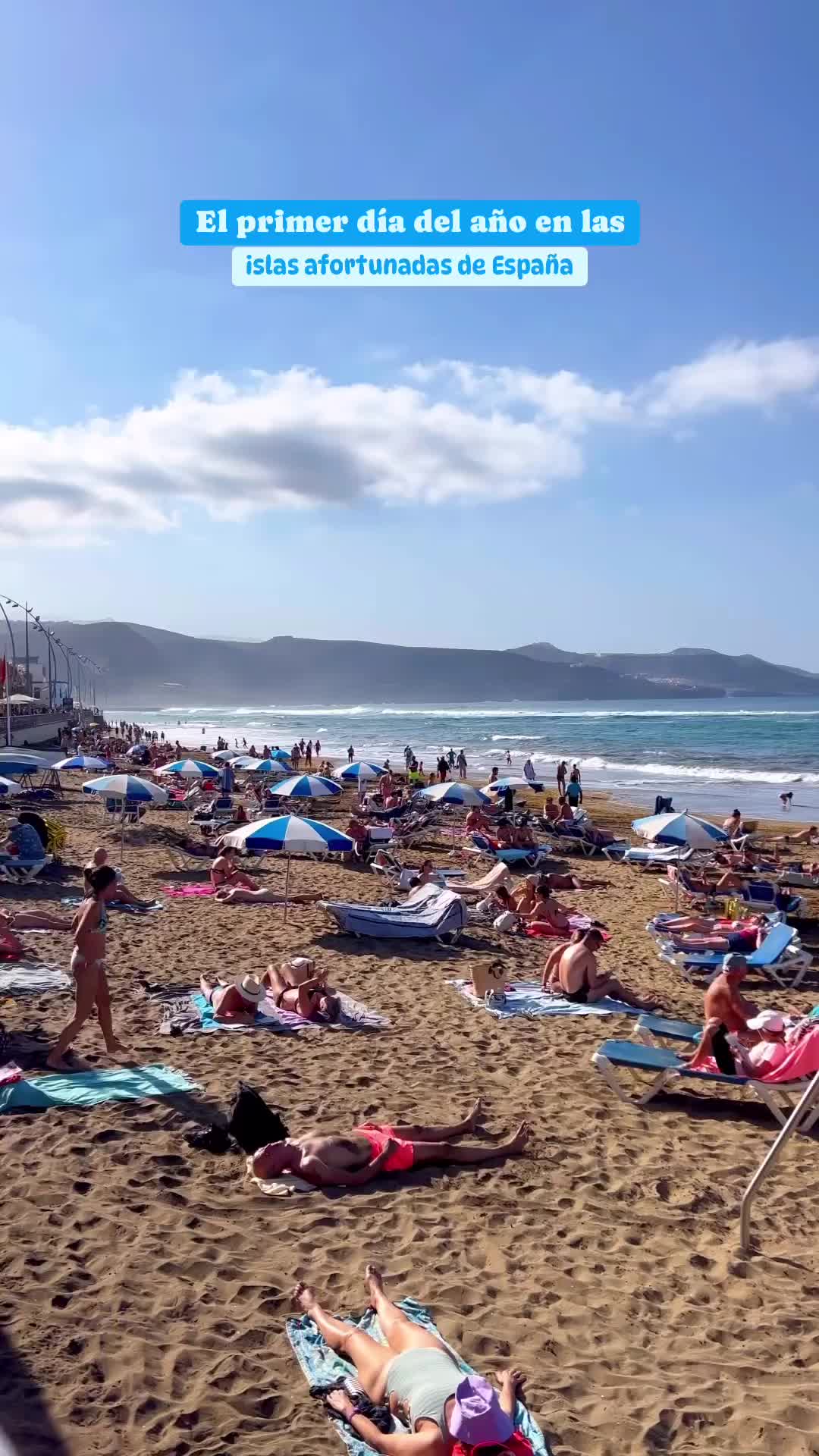 Feliz Año Nuevo desde Playa de Las Canteras