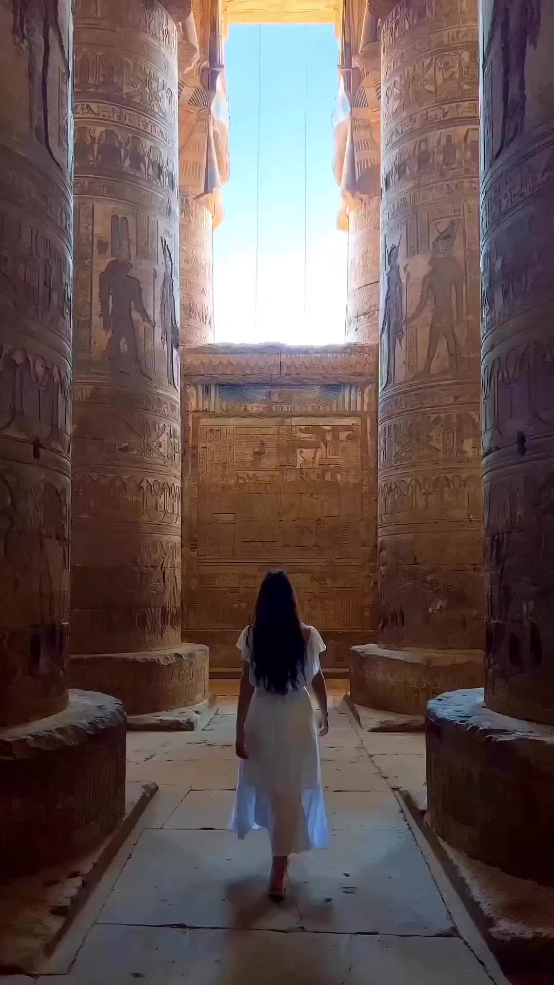 The Beautiful Art of Dendera Temple in Egypt