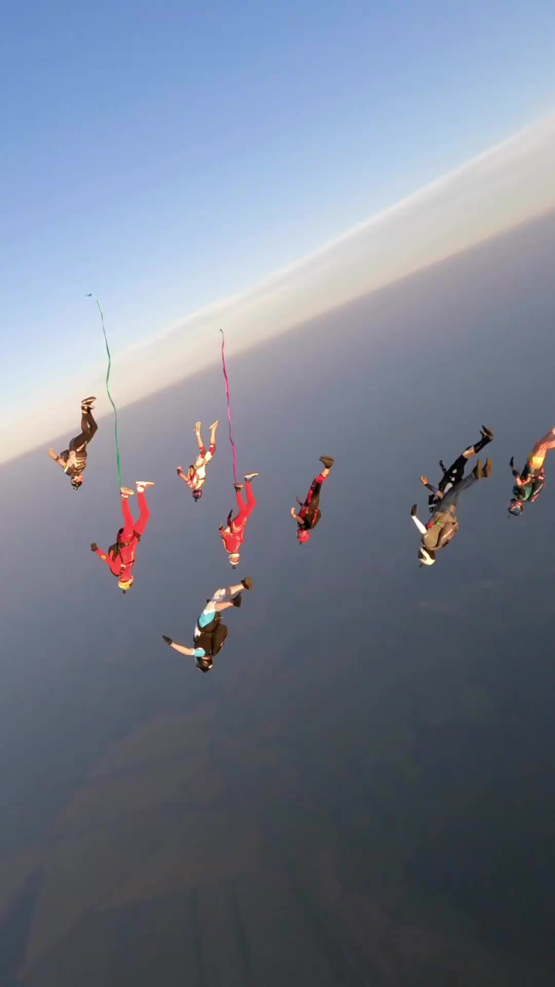 Sunset Air Traffic: Skydiving at Skydive Tanay