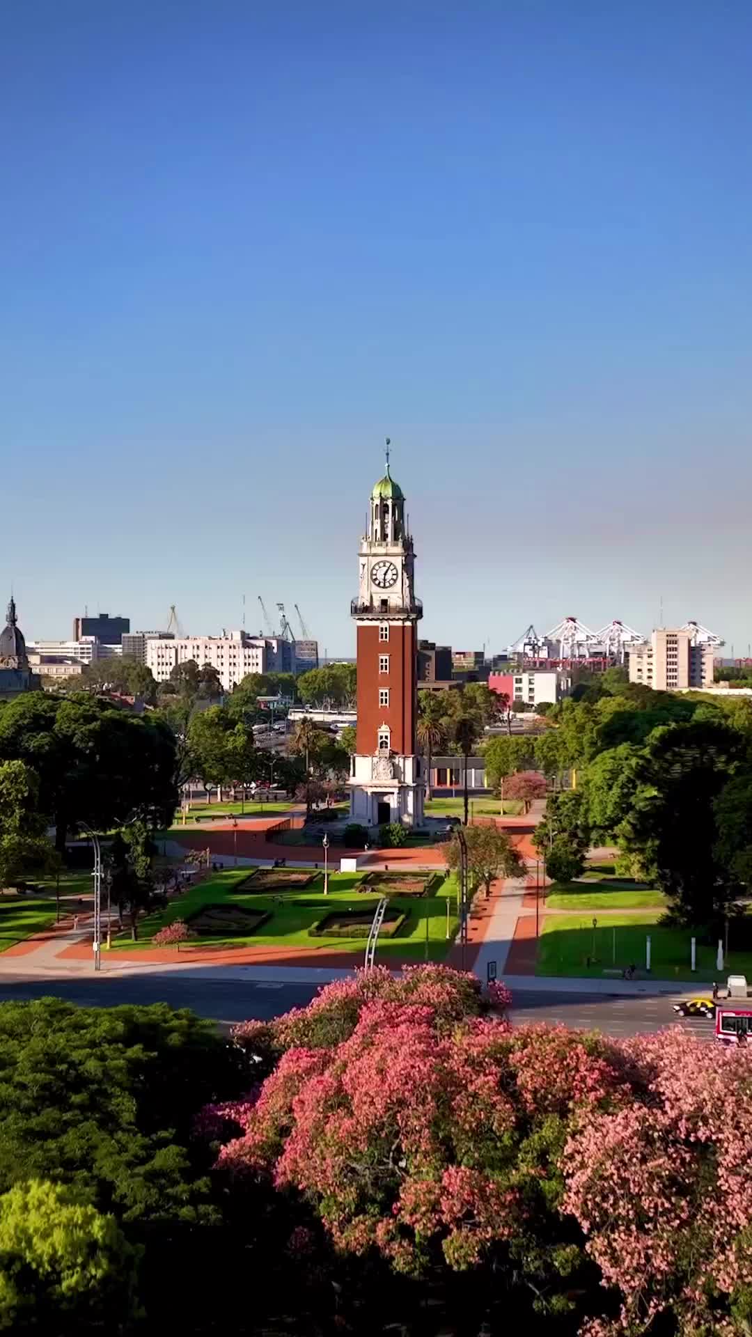 Torre Monumental in Buenos Aires: Aerial View