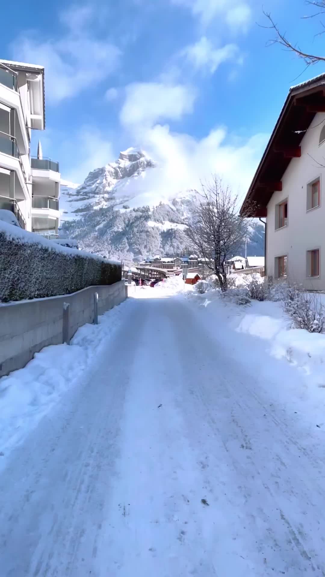 Winter Wonderland in Engelberg: Stunning Views & Cute Car