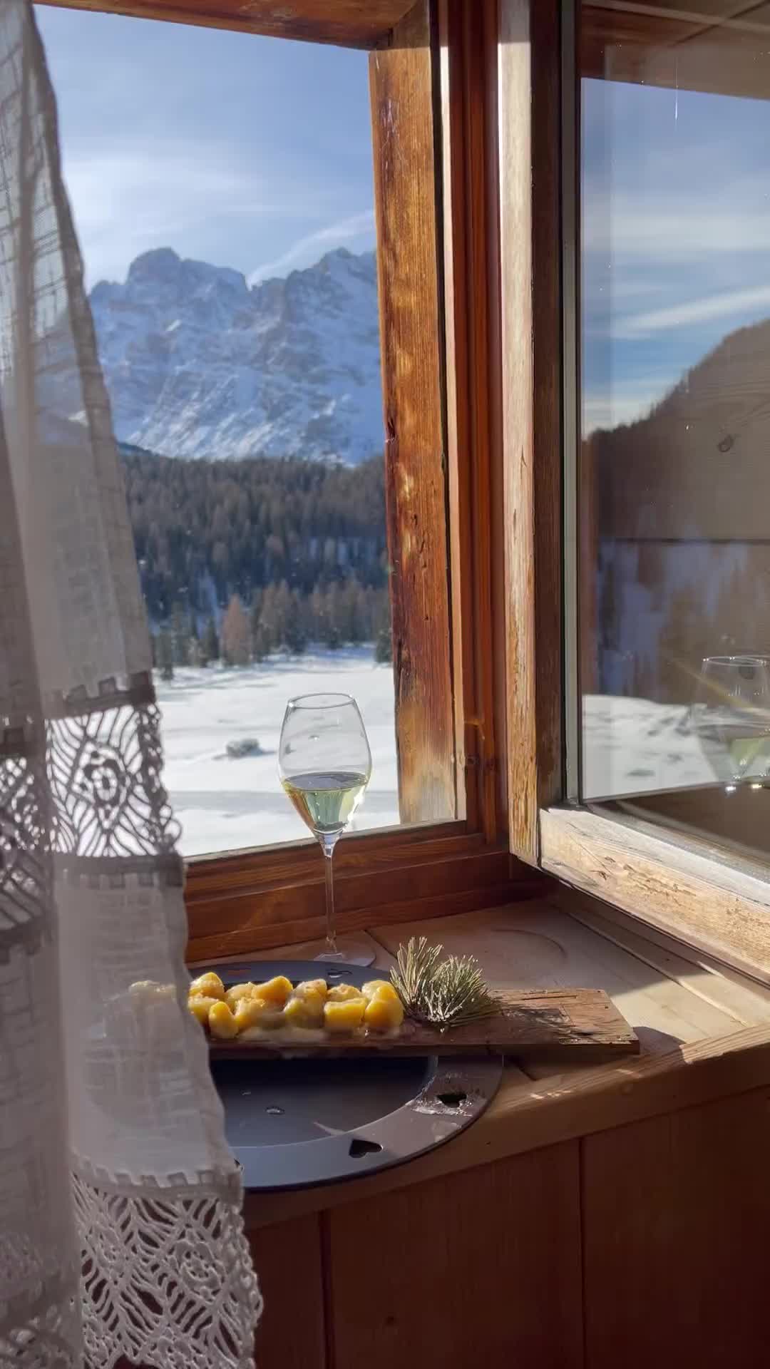 Lunch with a View at Malga Rin Bianco in Cortina