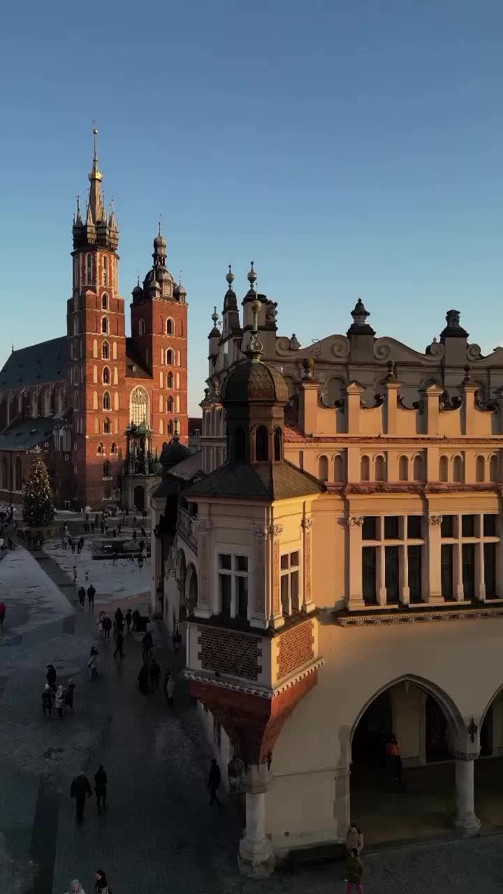 Explore Kraków's Historic Rynek Główny at Dusk