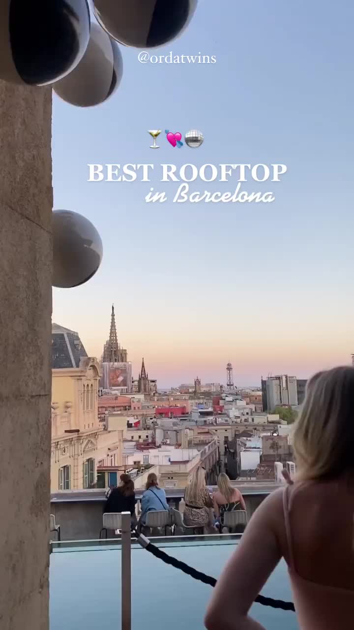 Rooftop recommendation part 2 🪩 make a reservation to avoid waiting🍸 

📍Rooftop @ohla_barcelona 

Follow us here and on our TikTok @ordatwins for more travel and Barcelona tips 💘

Music: TikTok

#barcelonarooftop #rooftopsbarcelona #bestrooftop #rooftopbar #rooftopreccomendations #barcelonafoodie #ohlabarcelona #barcelonahotels #barcelonafoodguide #wheretoeatbarcelona #bestcafes #spain #visitspain #foodiebarcelona #barcelonacontentcreator #contentcreatorspain #contentcreator #beautifuldestinations #traveling #travelblogger #barcelonaguide #ugccreator #travelguide #mustvisitplace #mustvisit #polishtravelbloggers #ordatwins