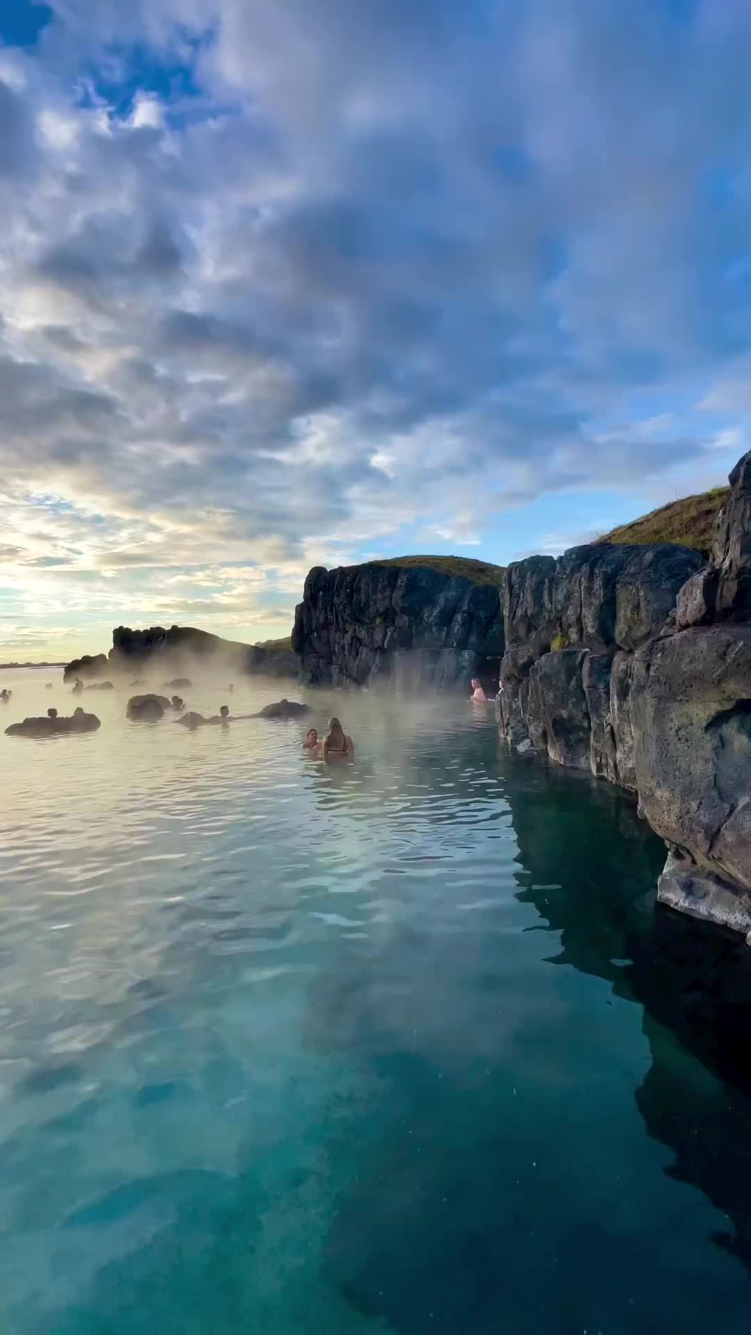 Iceland is famous for its Blue Lagoon but have you heard of the Sky Lagoon near downtown Reykjavik? 

New to the Icelandic lagoon scene, Sky Lagoon opened up in late March of 2021. This man-made lagoon also includes a 230 foot infinity edge that looks directly over the Kàrsnes Harbour. The pool is filled with Iceland's well-known geothermal waters which are warm enough for you to relax all day in.

Sky Lagoon has three types of passes – Pure Lite Pass ($56.57), Pure Pass ($80.85), and Sky Pass ($112.49). Tickets prices change for those traveling with children. For those short on time, it's recommended to just do the Pure Lite Pass, which gets you admission to the lagoon, a towel, and access to the public changing area. With Pure Pass, you get everything in the Pure Lite package and the seven-step ritual. Sky Pass has everything in the two previous packages, plus use of the lagoon's signature skin care products and a private changing room.
.
.
.
.
.
.

#skylagoon #skylagooniceland #thermalbaths #lagoon #geothermal #geothermalspa #geothermalpool #iceland #icelandtrip #icelandtravel #icelandroadtrip #icelandnature #icelandlove #icelandadventure #icelandphotography #iceland🇮🇸 #icelandic #iceland2022 #icelandsecret #icelandair #icelandscape #icelandexplored #visiticeland #icelandtour  #exploreiceland #discovericeland #everydayiceland #igersiceland #reykjavikiceland #reykjavik