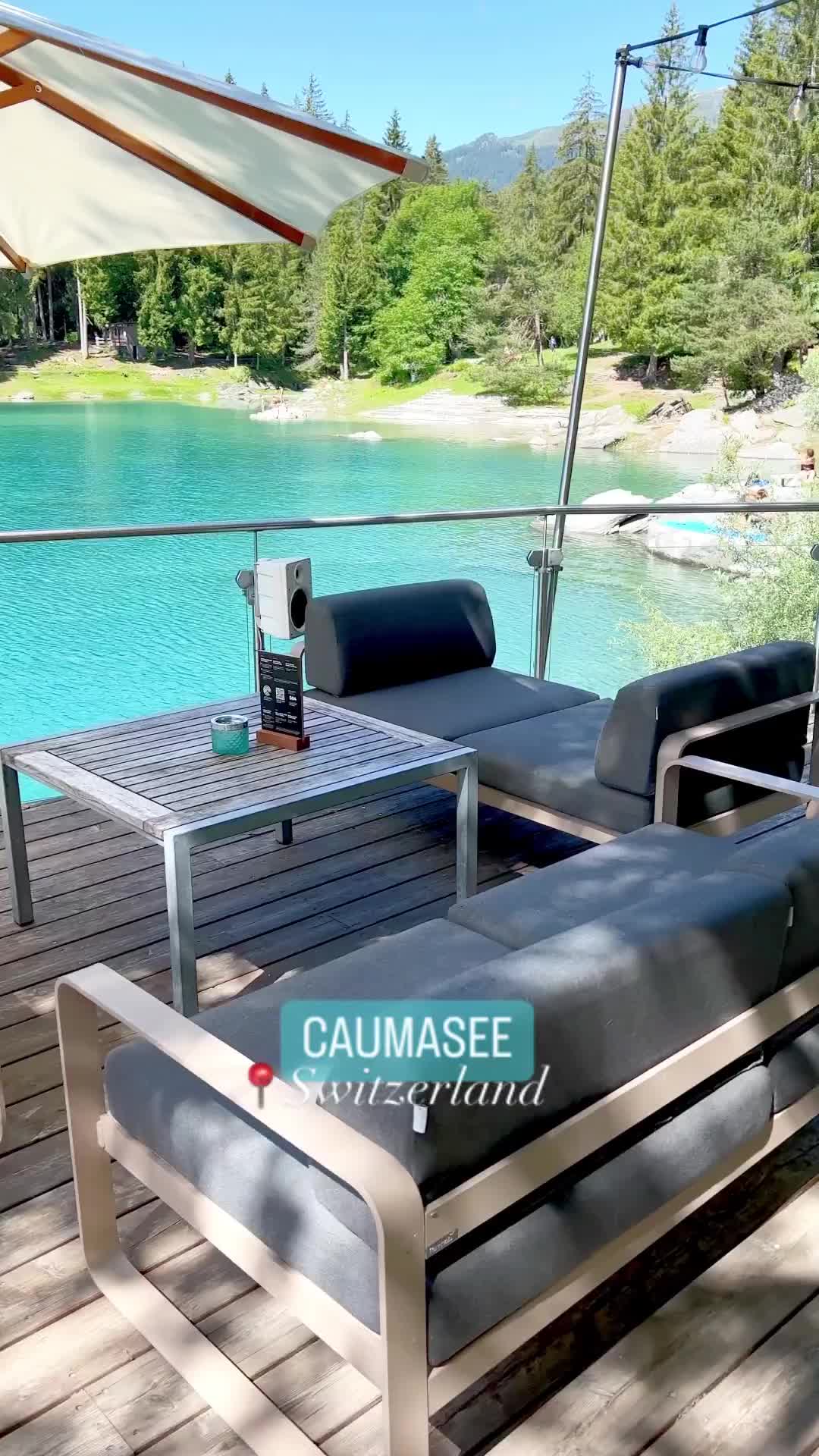 Perfect Spot for a Lazy Summer Day at Caumasee, Switzerland