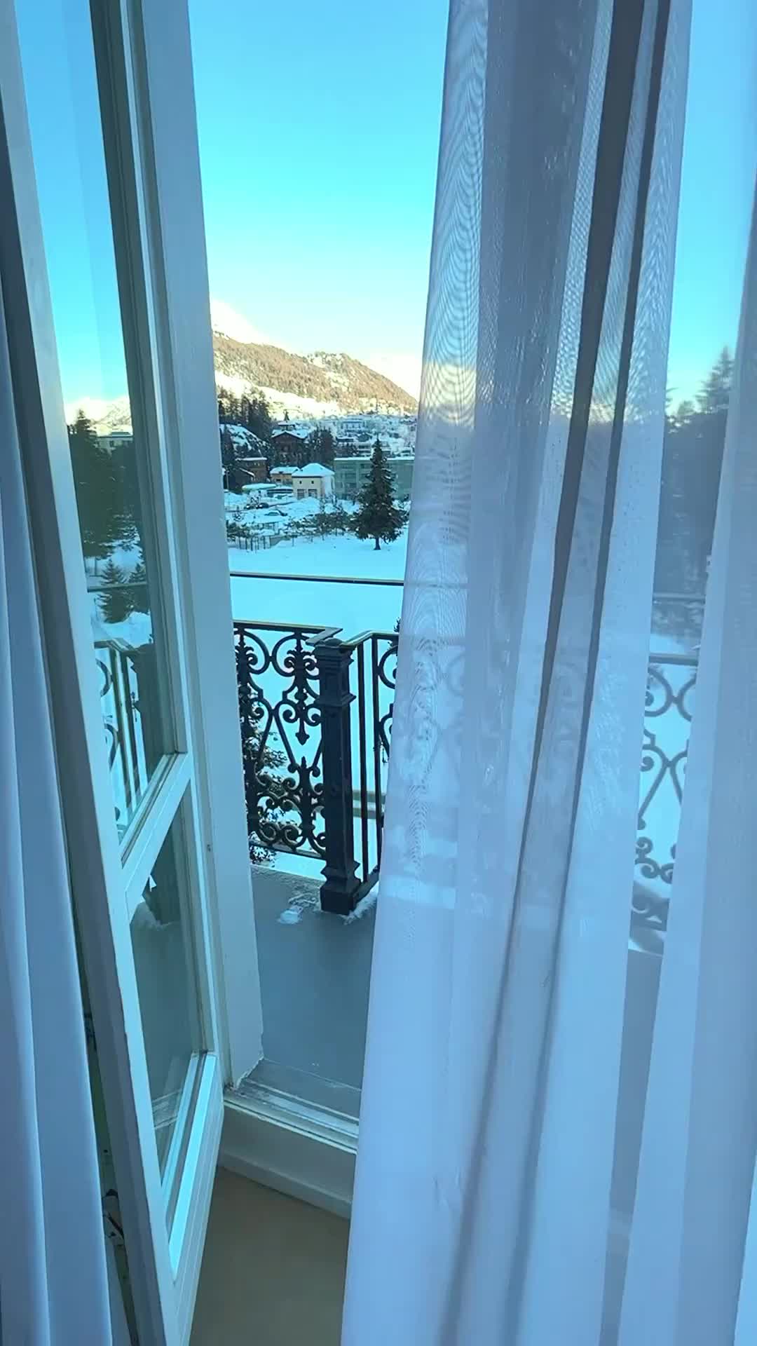 Snowy Breakfast Bliss at Kempinski St. Moritz