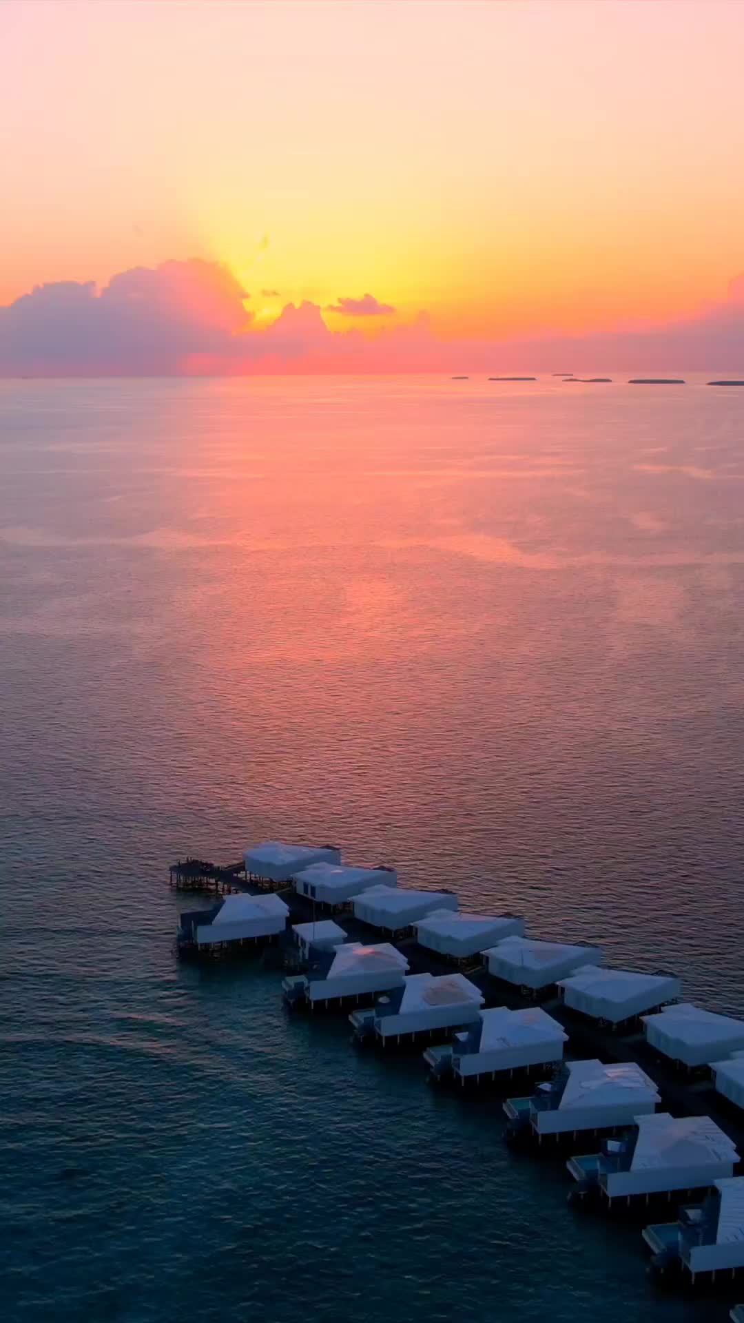 UNREAL Sunset Colors at Maldives Luxury Resort