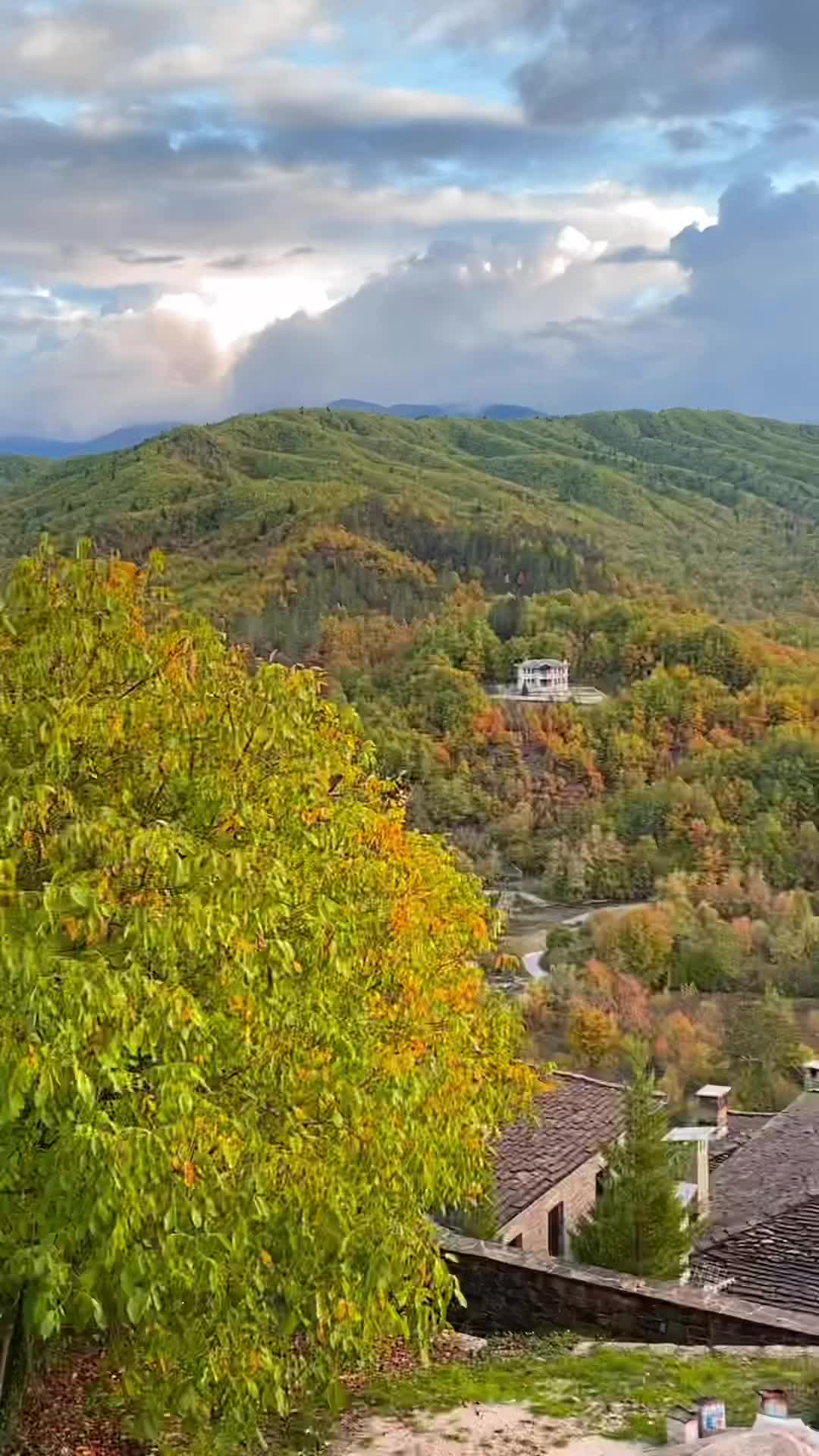 Serene Autumn Views in Zagorohoria, Greece