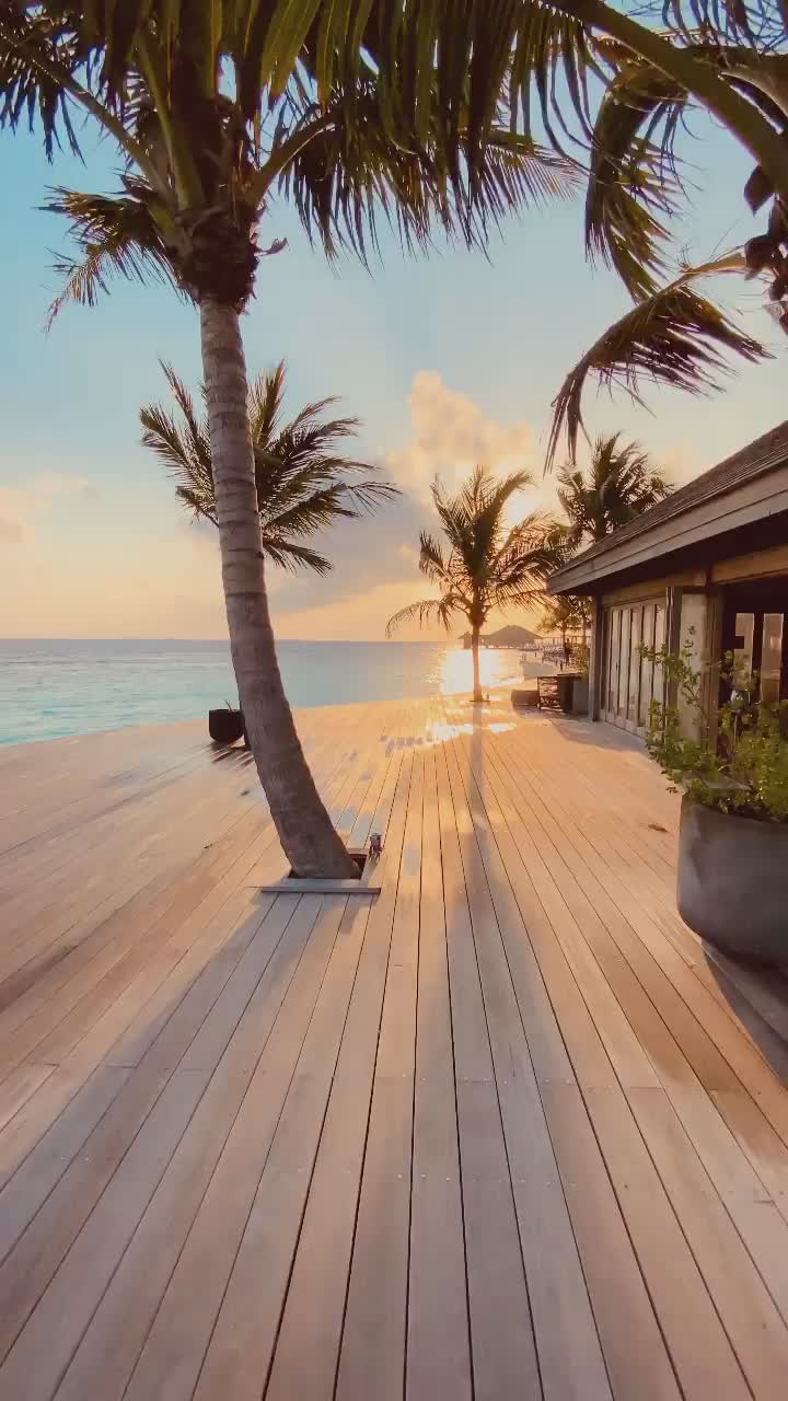 Sunrise from Hurawalhi Island Resort, Maldives