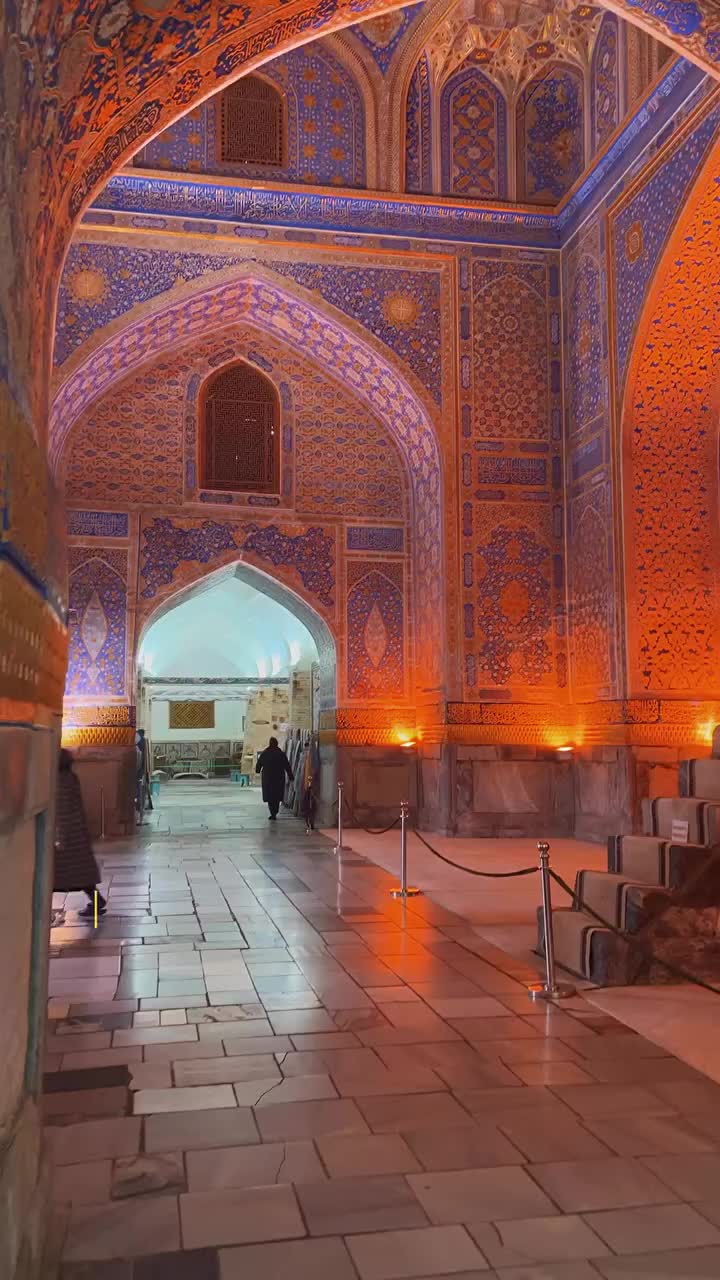 Magical Tilya Kori in Samarkand, Uzbekistan