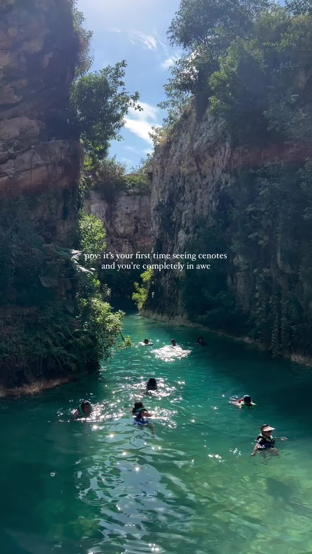 This was so cool 🥺 I’ve always wanted to visit cenotes here in Mexico and what better place to go than to Yucatan! 

Cenotes are an underground chamber or cave which contains permanent water. Cenotes were the only source of freshwater in the jungle and are considered sacred by the Mayan people 🌊 

#cenotes #cenotesmexico #cenotemaya #mexicotravels #exploremexico #beautifulmexico #travelwithme #solobackpacking #traveltheworld