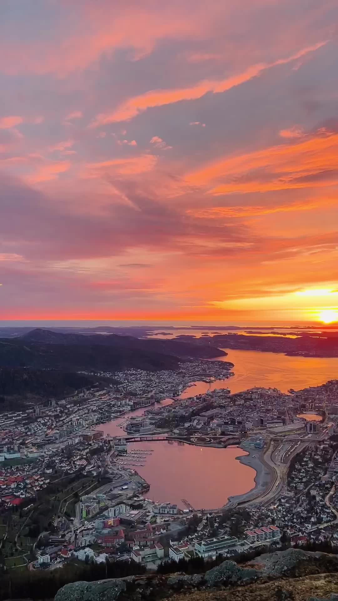 Ulriken643 Sunset: Bergen's Stunning Panorama