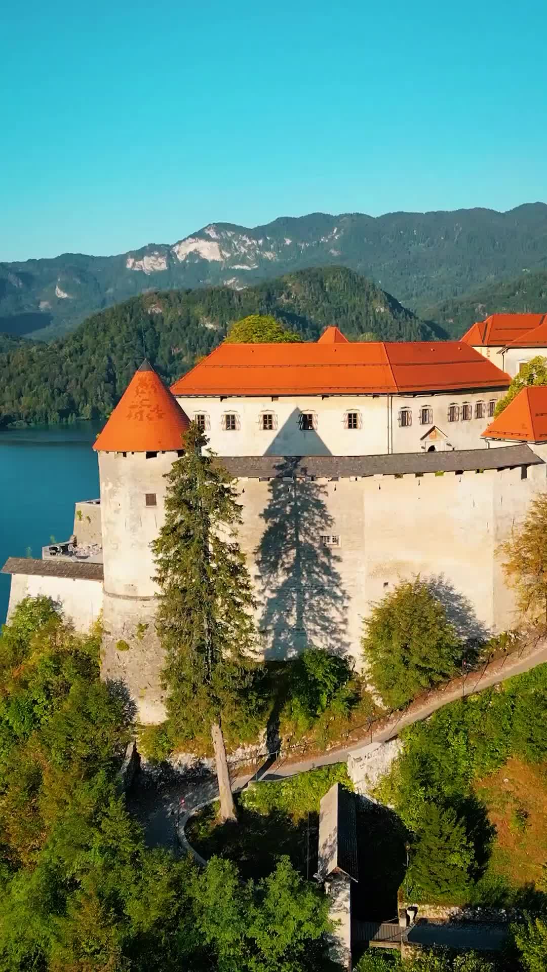 Romantic Church on Bled Lake Island, Slovenia