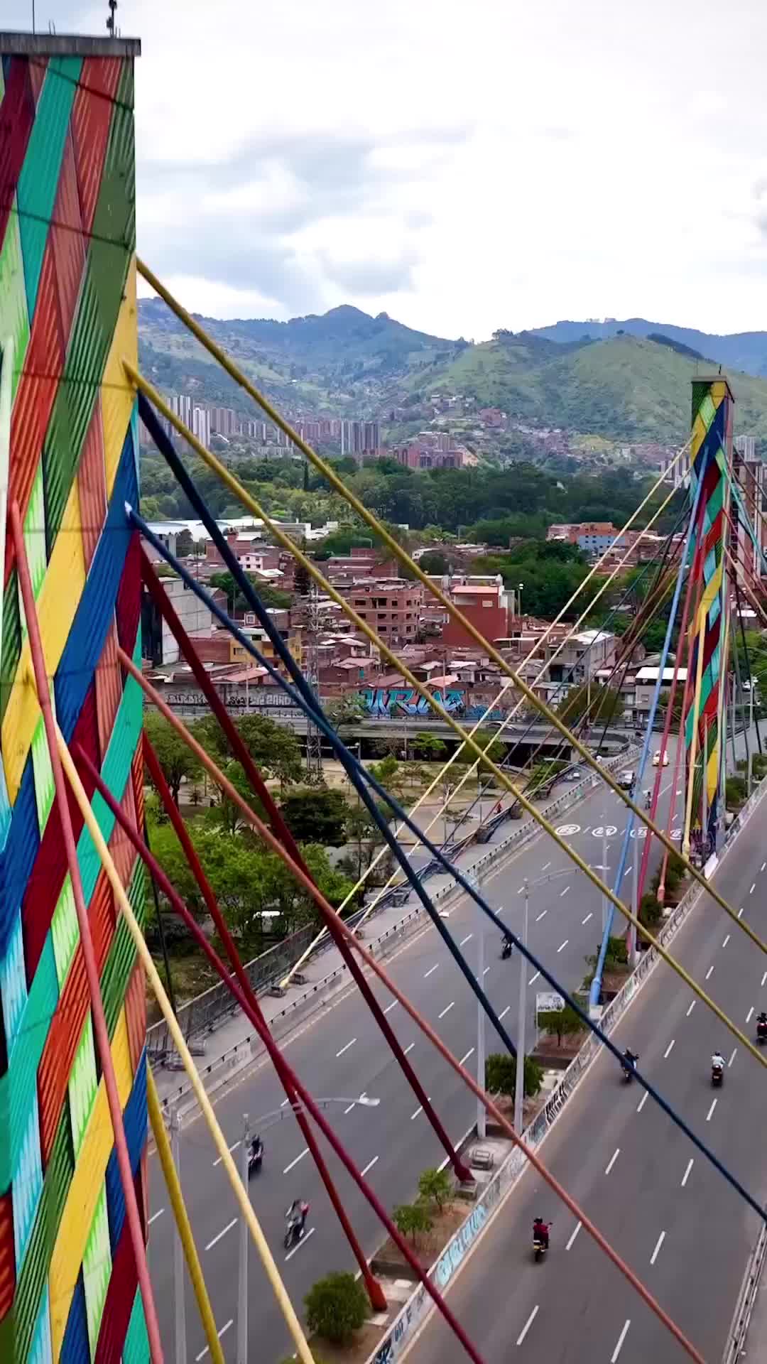 Discover the Gilberto Echeverri Mejia Bridge in Medellin