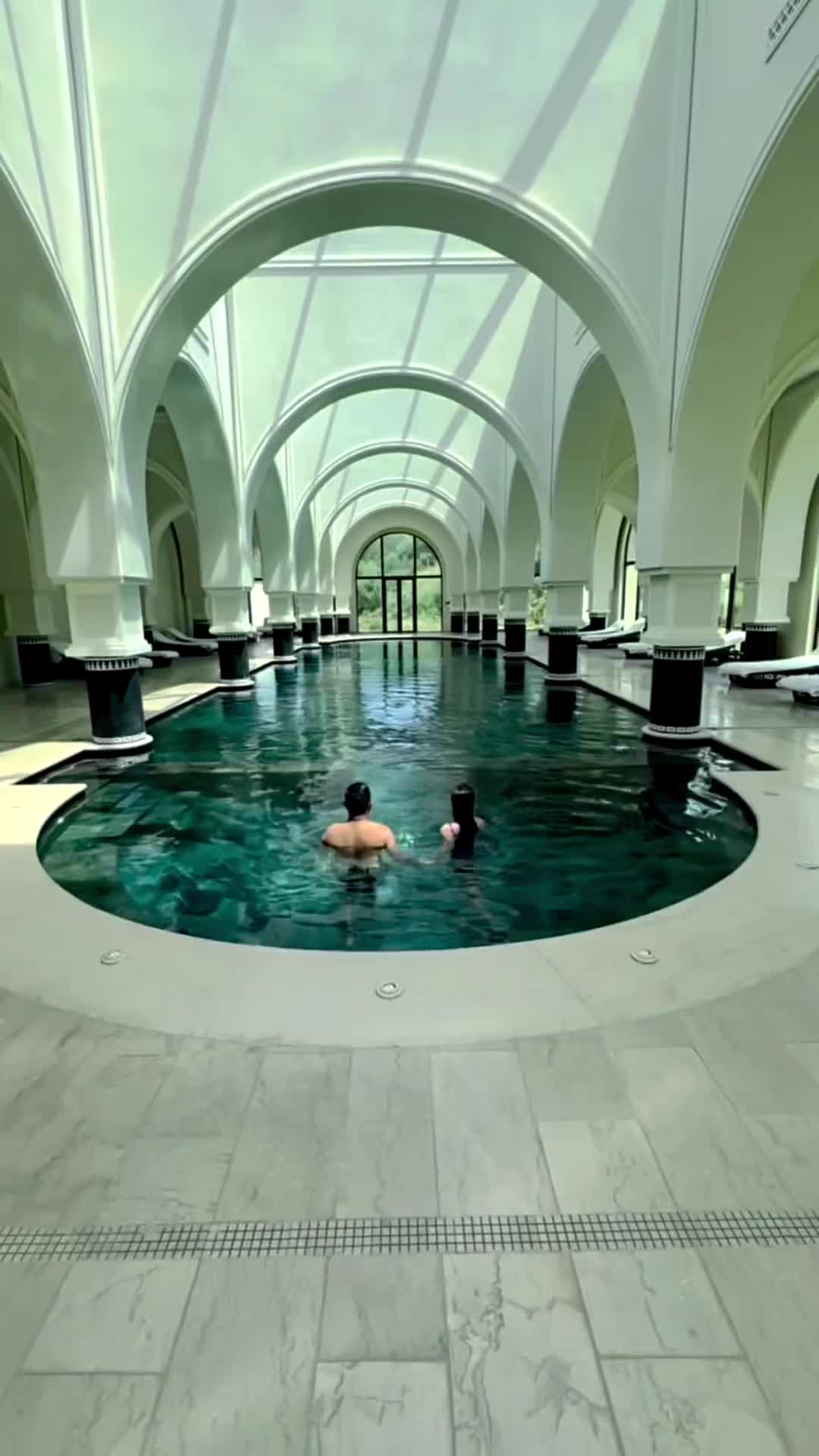 Luxury Indoor Pool at Four Seasons Hotel Tunis