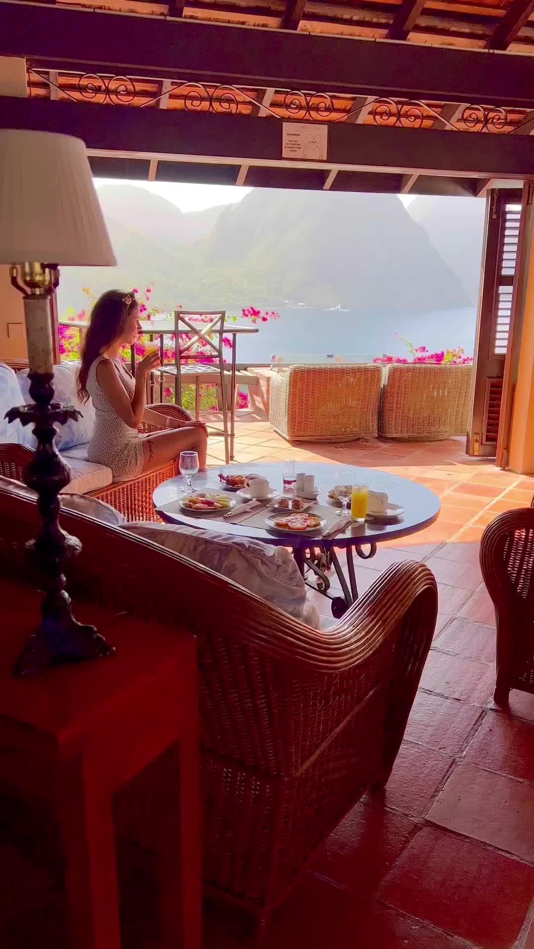 Breakfast with a View in Soufriere, St. Lucia