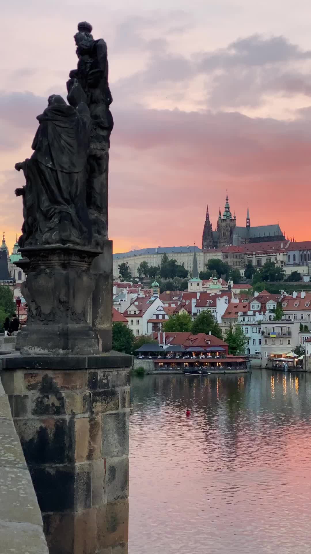 Sunset over Charles Bridge 🌉🌅(Karlův most) 

Prague’s oldest bridge was built to replace the Judith Bridge that had been badly damaged by floods in 1342. Construction of the new bridge, originally called Stone Bridge or Prague Bridge, began in 1357 under the auspices of Charles IV and was finished in 1402. Since 1870 the bridge has been called Charles Bridge. It is built of sandstone blocks, flanked at each end by fortified towers (Lesser Town Bridge Towers, Old Town Bridge Tower). From 1683 to 1928, 30 statues of saints were carved to decorate the bridge, the most famous of which is the statue of St John of Nepomuk.

#charlesbridge #prague #czechrepublic #praha #travel #czech #europe #travelphotography #praga #karluvmost #praguecastle #travelgram #photography #bridge #instatravel #trip #architecture #prag #love #vltava #wanderlust #kehenderson #instagood #프라하 #river #pragueworld #city #instaprague #oldtown #summer