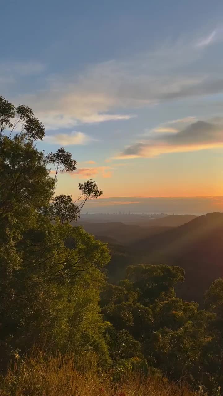 Stunning Sunrise at Wunburra Lookout, Queensland