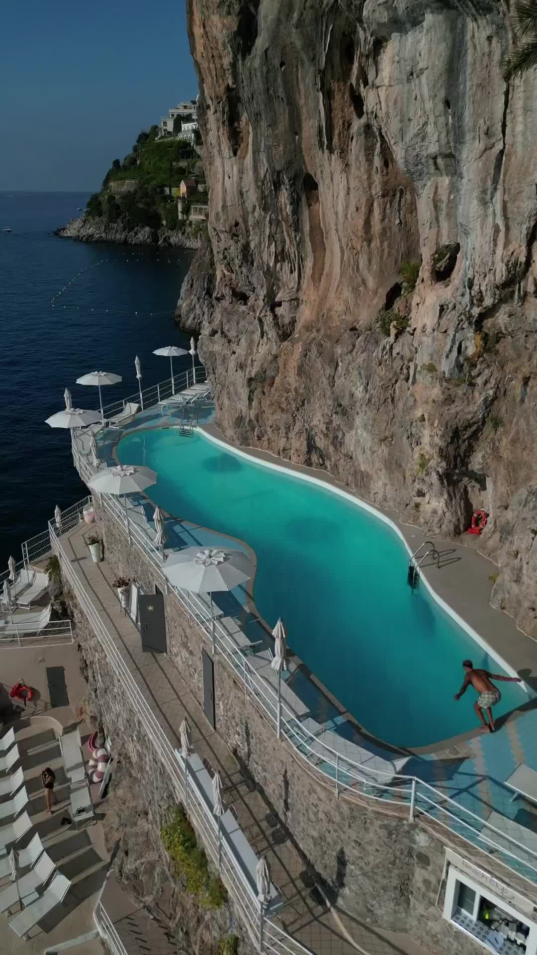 Iconic Amalfi Coast Pool at Hotel Miramalfi
