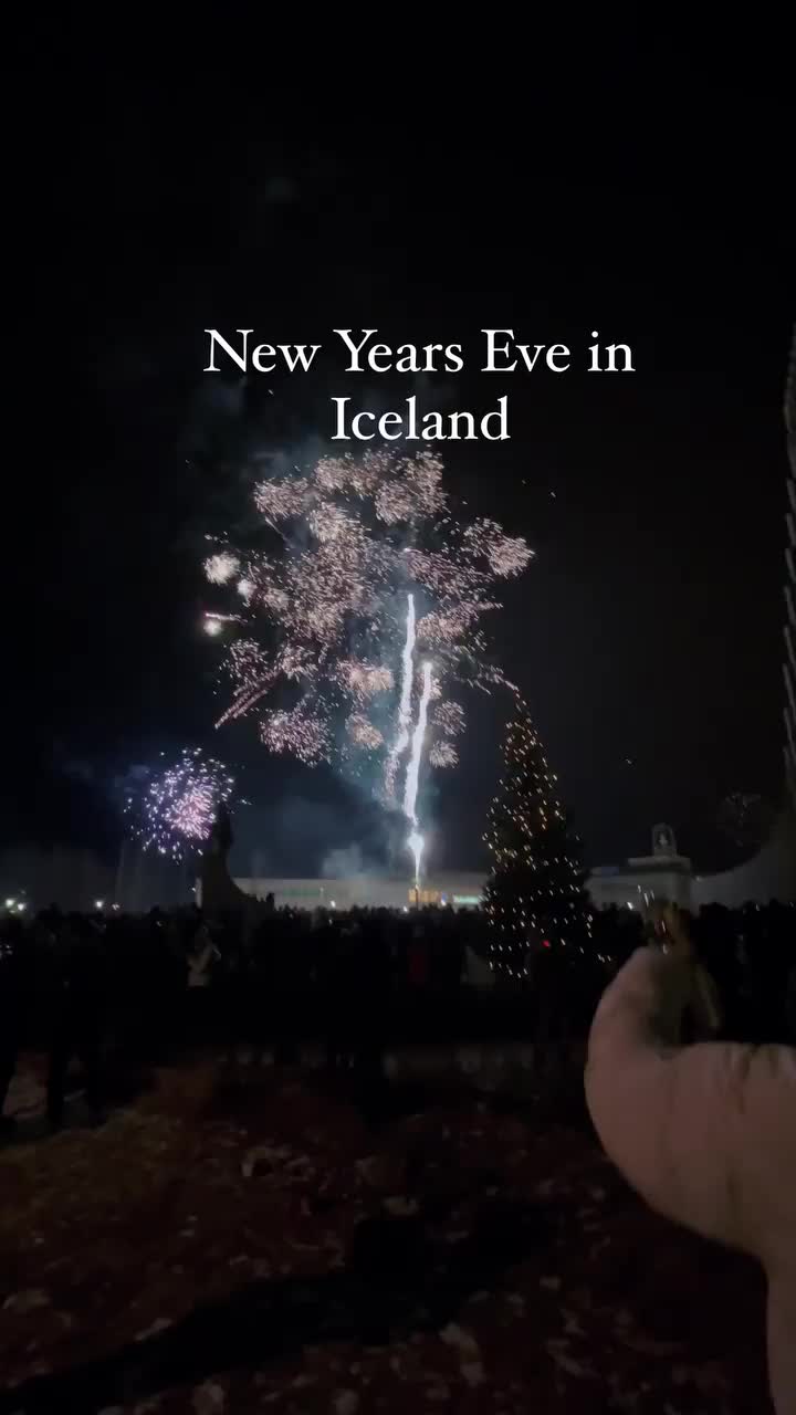 New Year's Eve Celebration in Reykjavík, Iceland