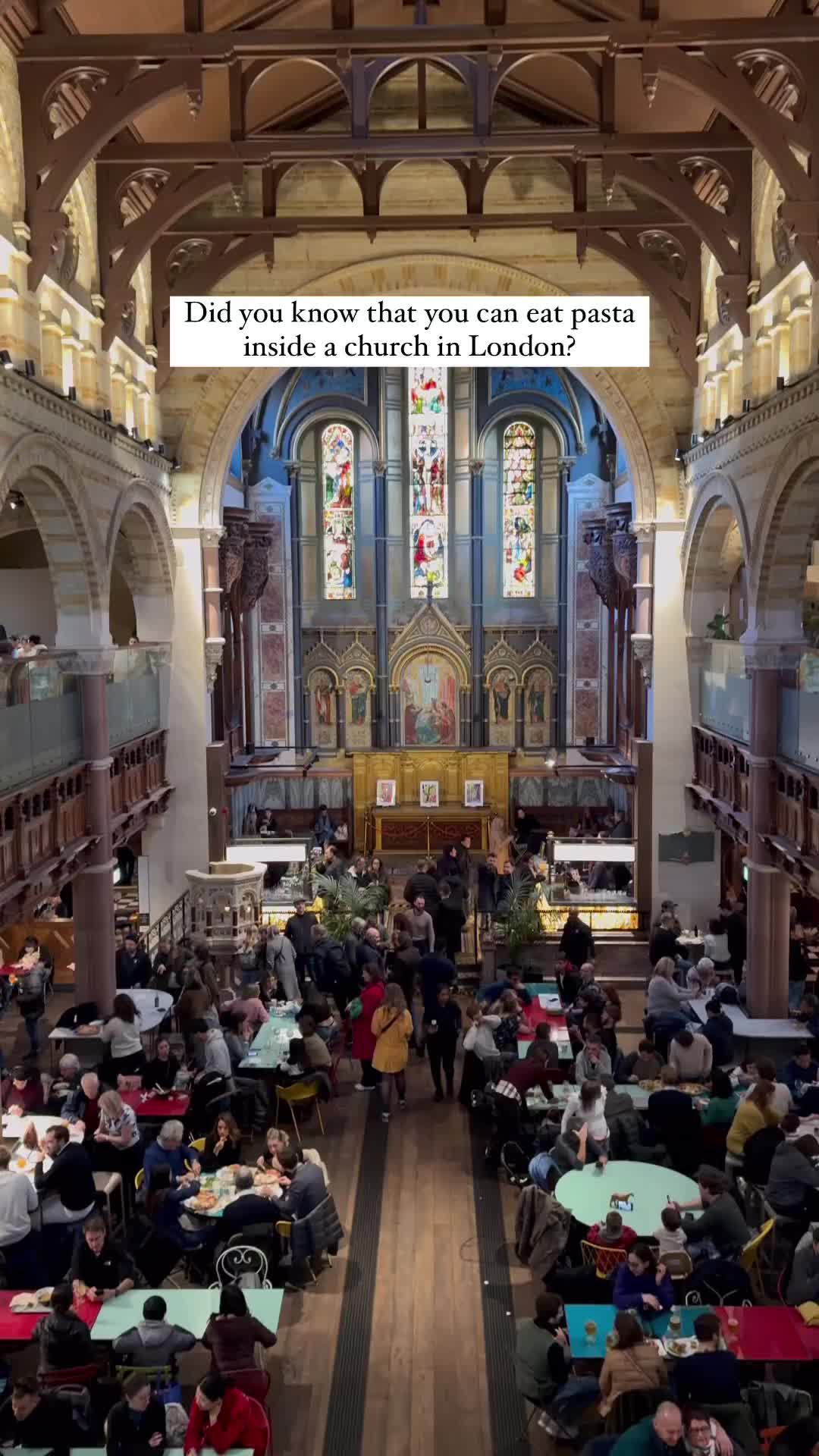 Eat Pasta in a London Church at Mercato Mayfair