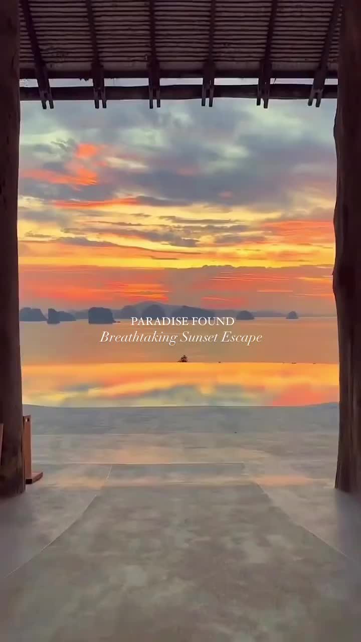 Breathtaking Sunsets at Six Senses Yao Noi, Thailand 🌅