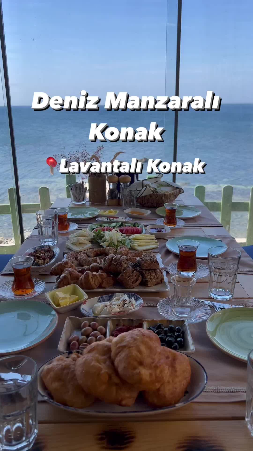 Serpme Kahvaltı ve Deniz Manzarası İzmir Seferihisar
