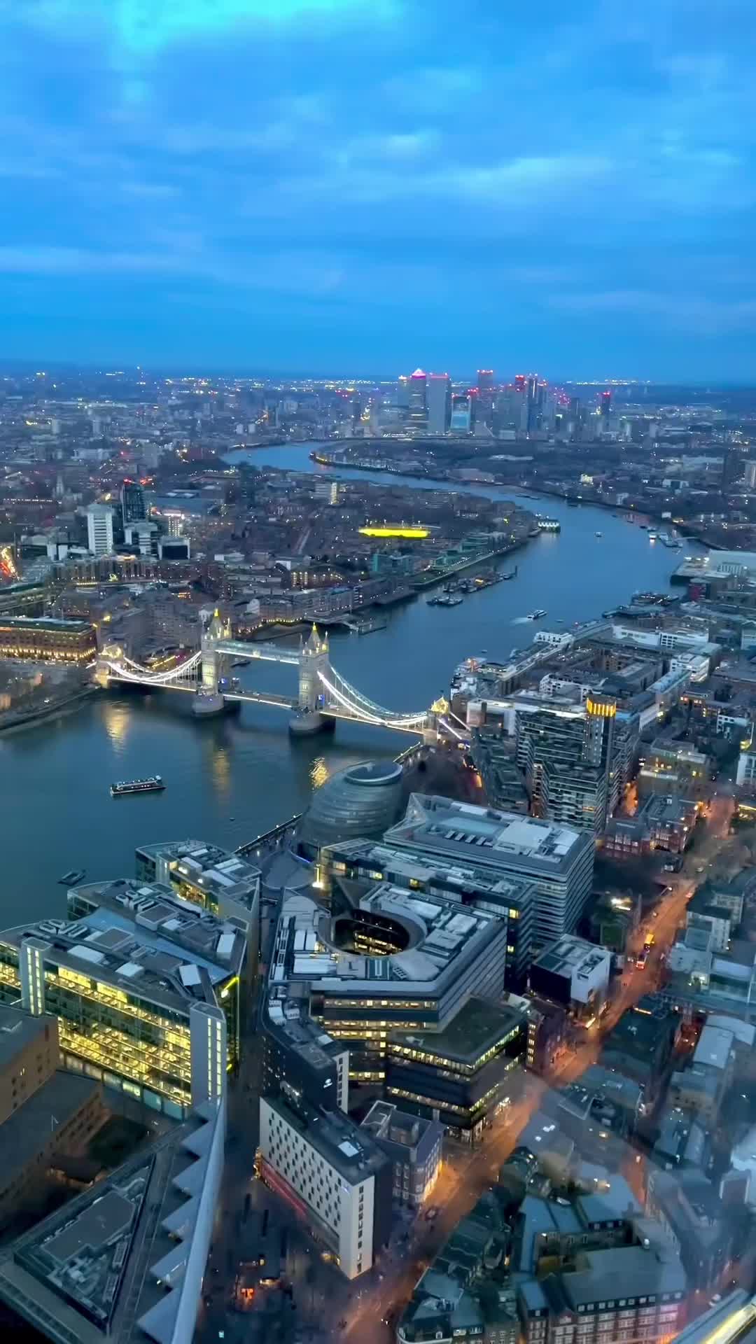 Stunning Morning View from The Shard, London