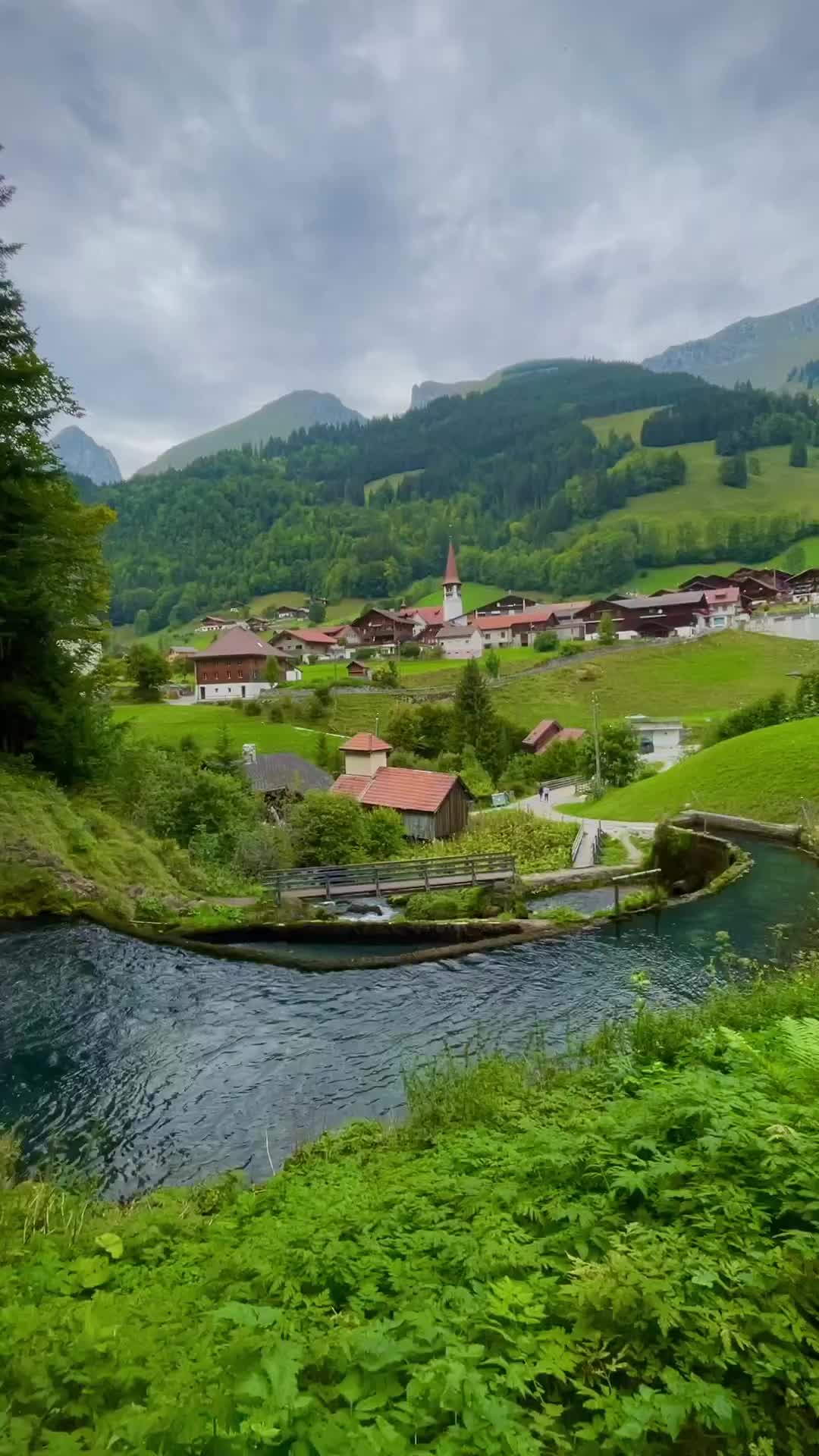 Discover Jaun's Stunning Waterfall in Switzerland