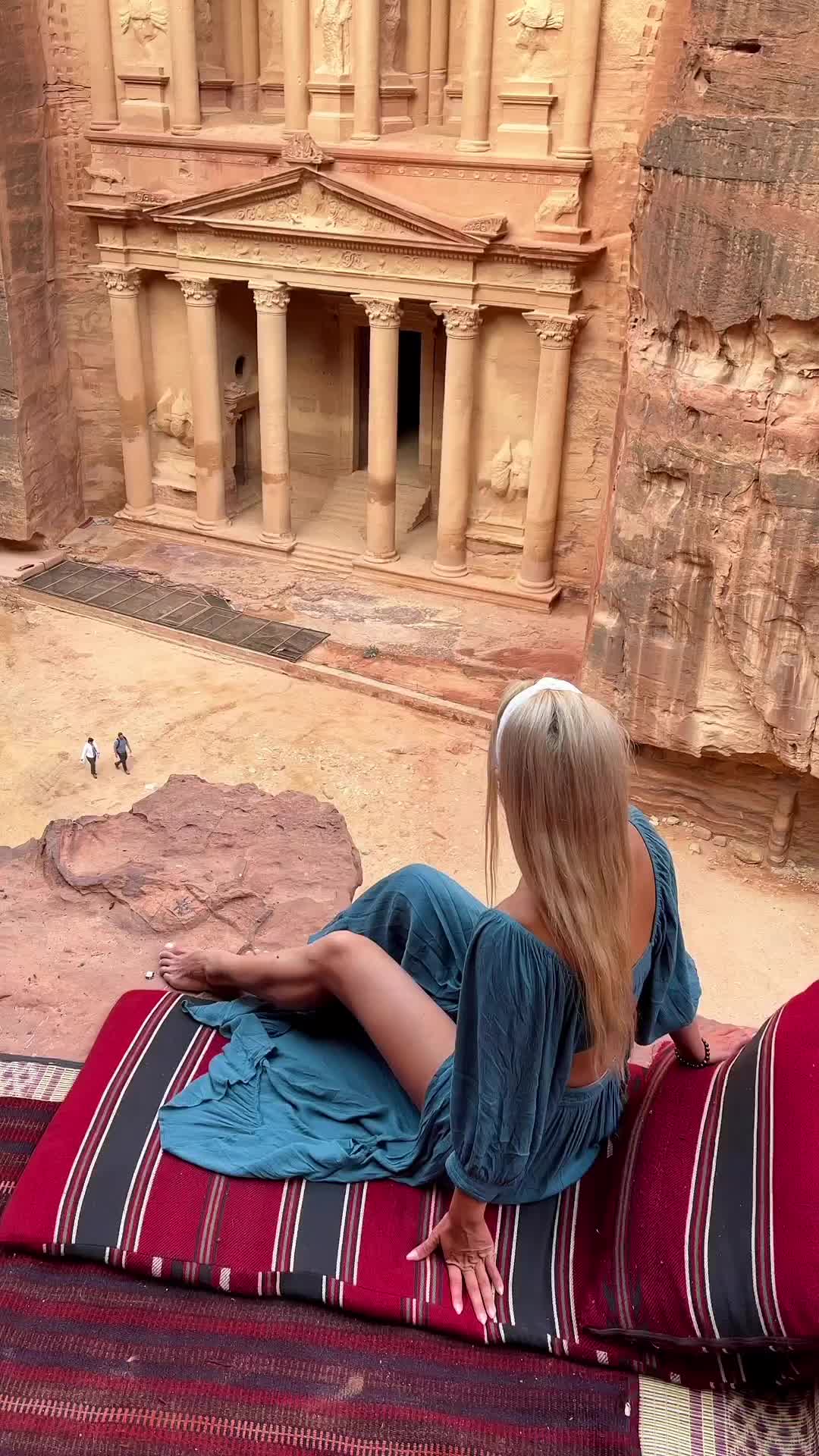 POV: You’ve climbed up the side of the side of a sketchy cliff to this view 👀

Crossed another world wonder off our list, and this one did not disappoint!  Jordan exceeded our expectations in so many ways, the sites, people and food were so amazing, it became one of our favorite countries me and @mico_marco visited ☺️

#petra #petrajordan #visitjordan #wadimusa #jordantrip #therosecity #adventureisoutthere #bestplacestogo #beautifuldestinations #bestvacations #gltlove #dametraveler #darlingescapes #explorerbabes #girlswhotravel #womentravel #travelinladies #girldiscoverers #travelinspo #girlsthatwander #travelgirls #girlsborntotravel #travelandleisure