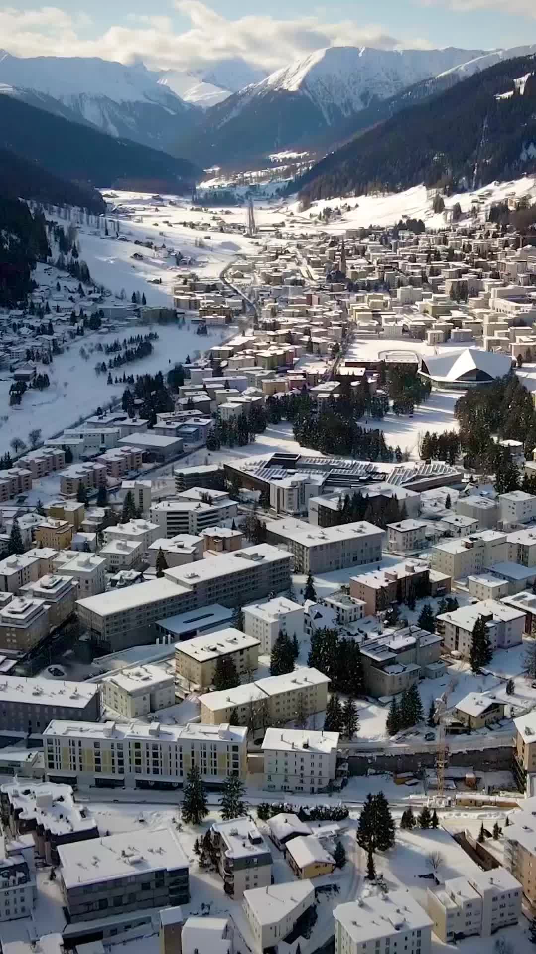 Above Davos: Home of the World Economic Forum