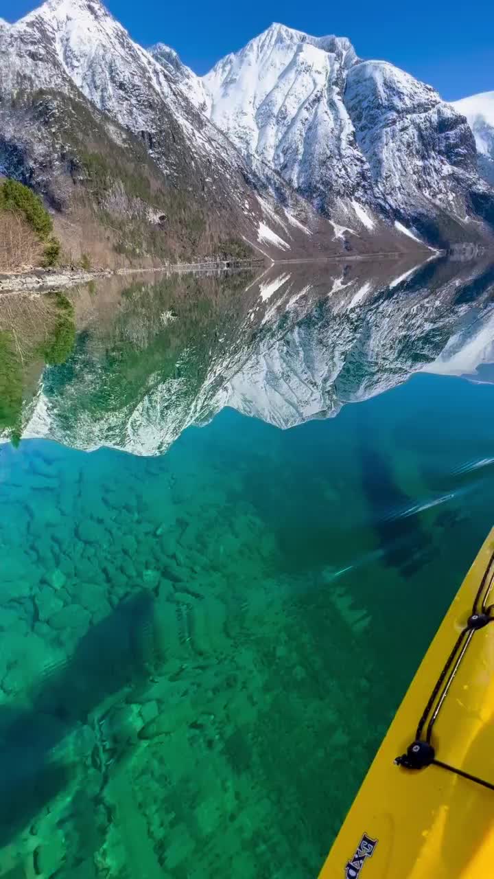 Magical Kayak Adventure on Eikesdalsvatnet, Norway